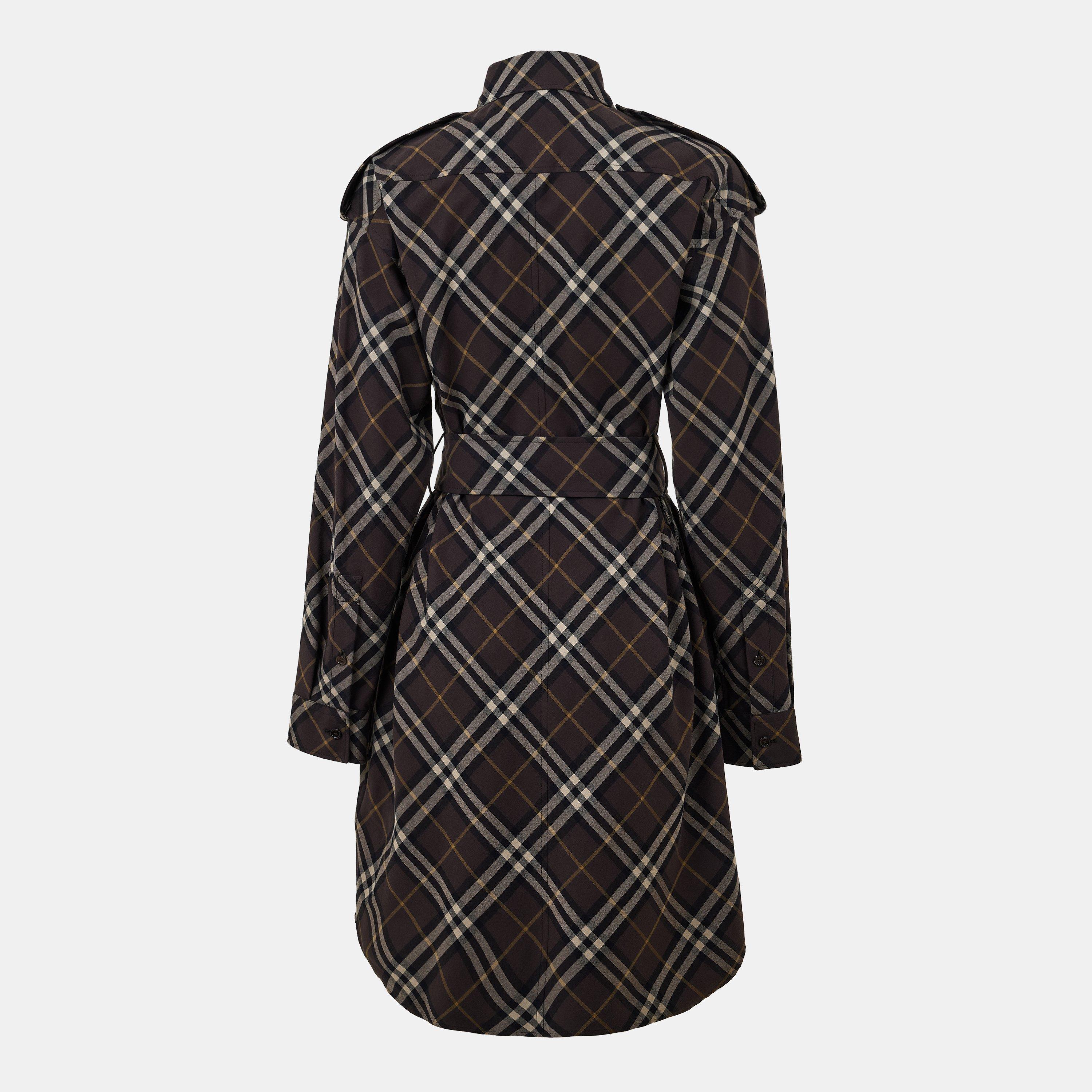 TRUFFLE CHECK - Burberry - Womens Kyra Shirt Dress - 2
