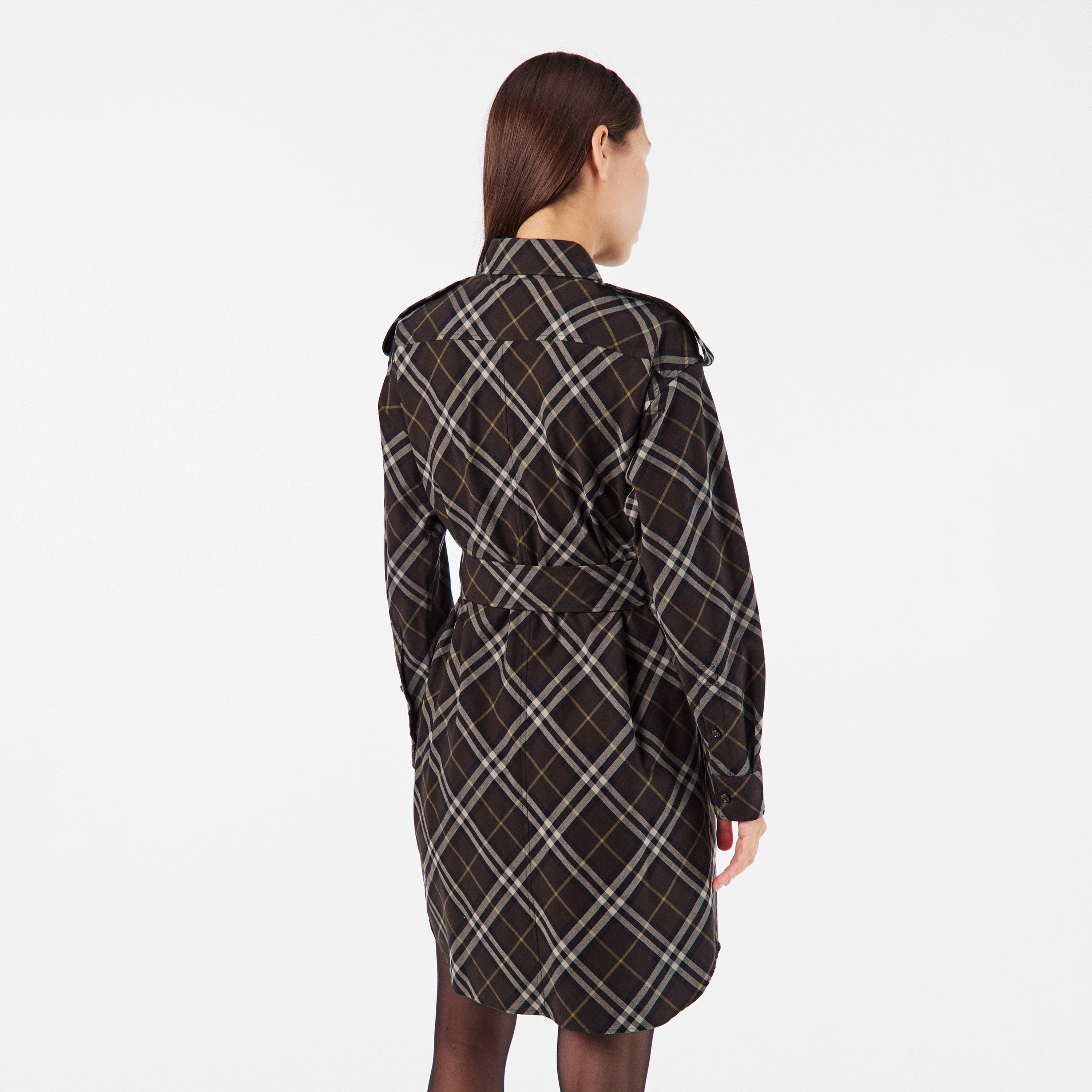TRUFFLE CHECK - Burberry - Womens Kyra Shirt Dress - 4
