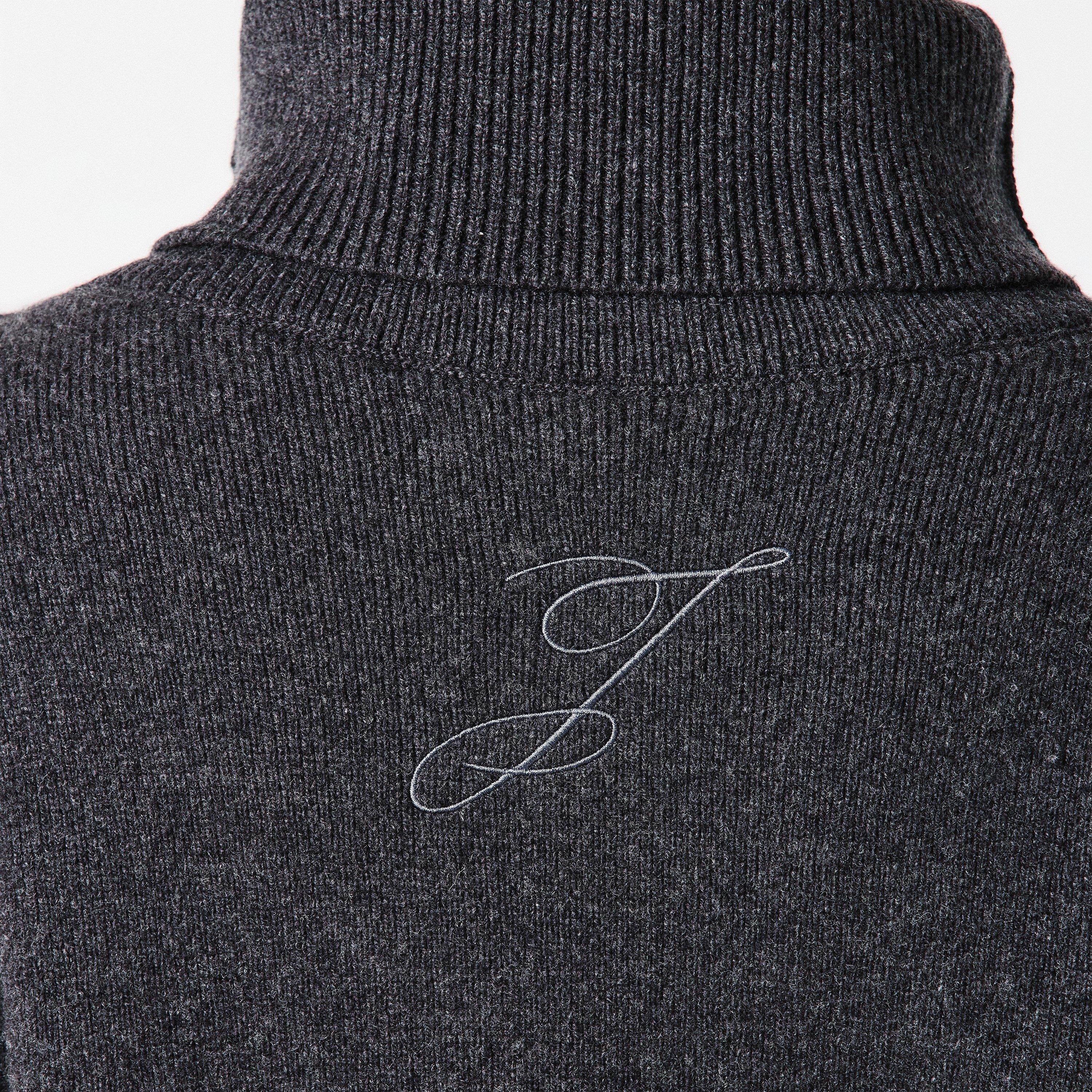 Dark Grey - Jacquemus - Women's Jacquard Knitted Maxi Jumper Dress - 5