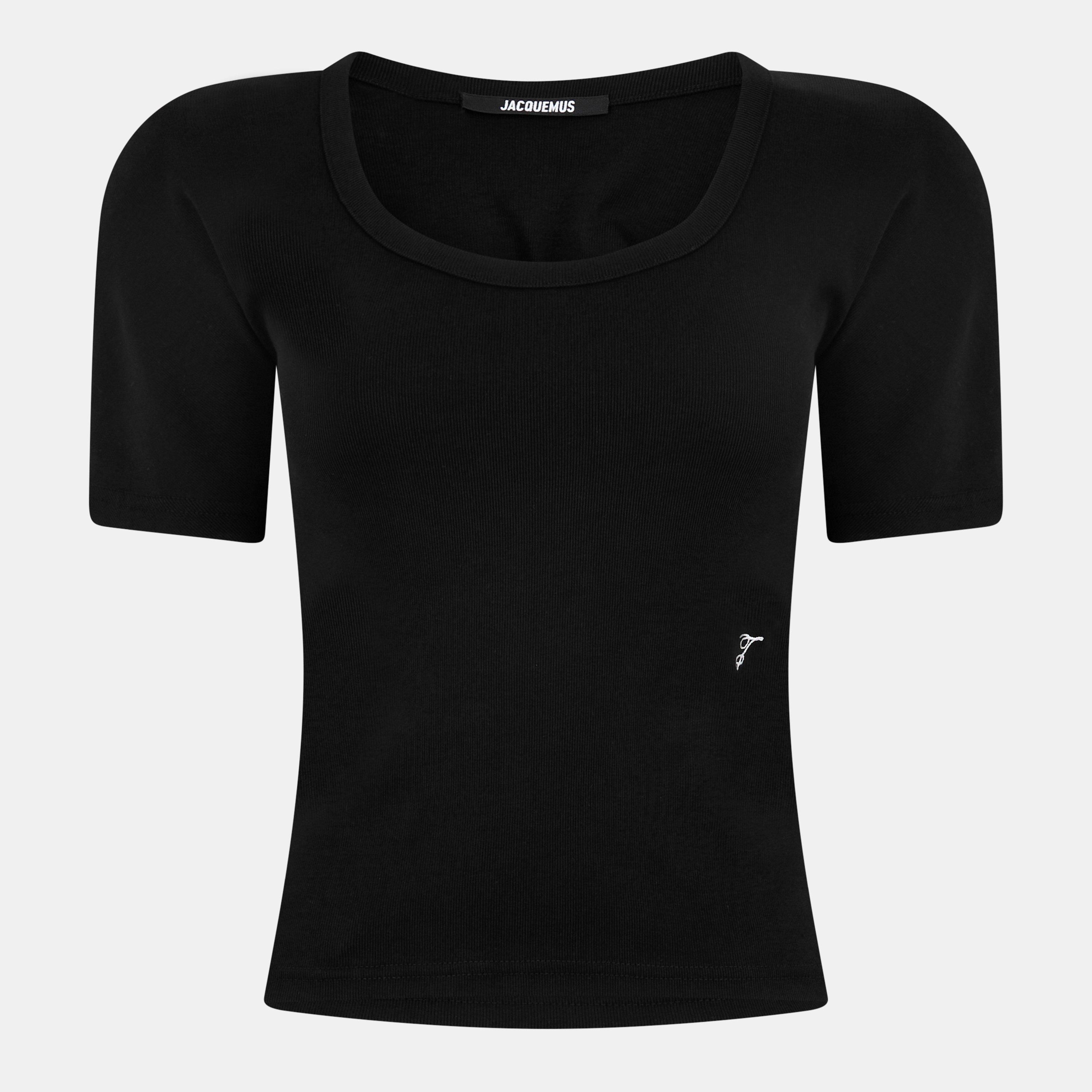 Black - Jacquemus - Women's Regular Fit T-Shirt - 1