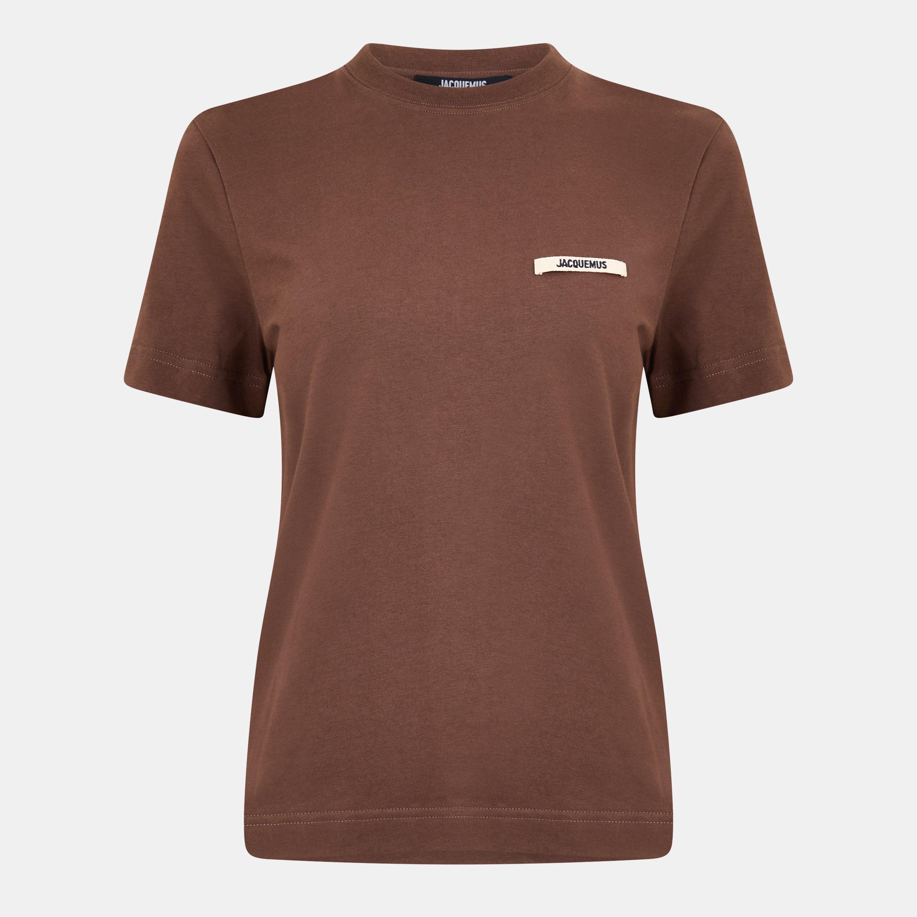 Dark Brown - Jacquemus - Women's Regular Fit T-Shirt - 1