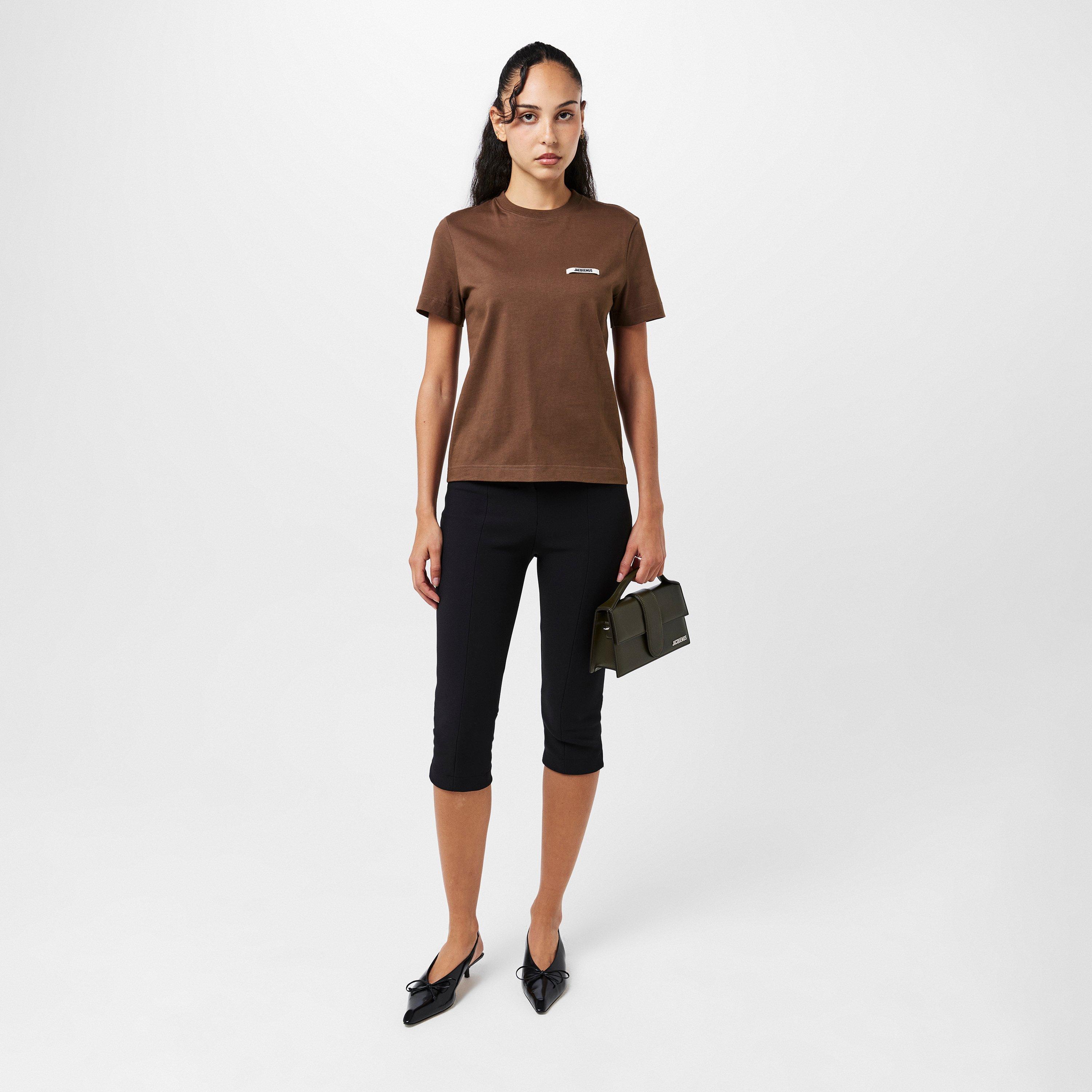 Dark Brown - Jacquemus - Women's Regular Fit T-Shirt - 6