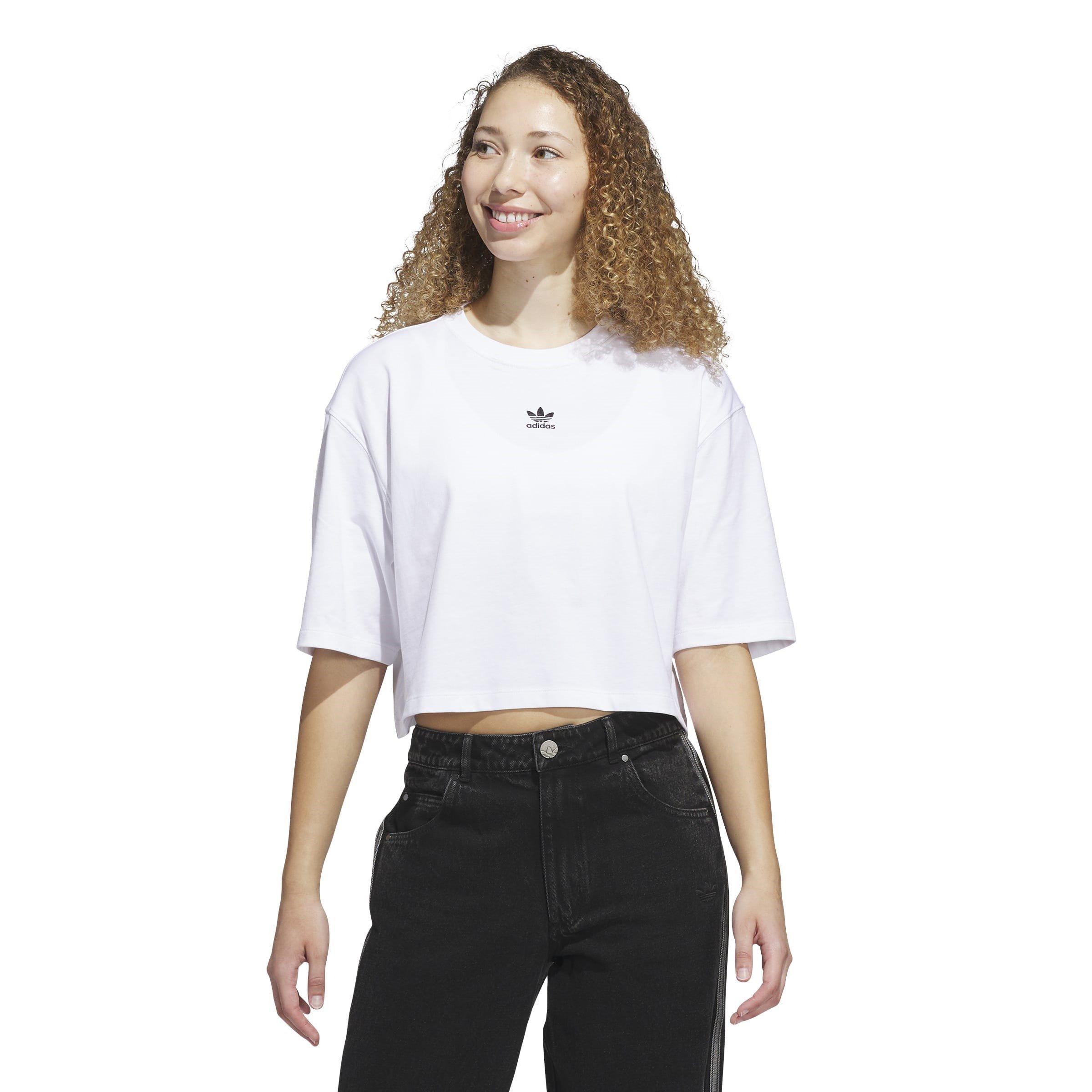WHITE - adidas Originals - Adidas W ESS CROP TE Ld54 - 2