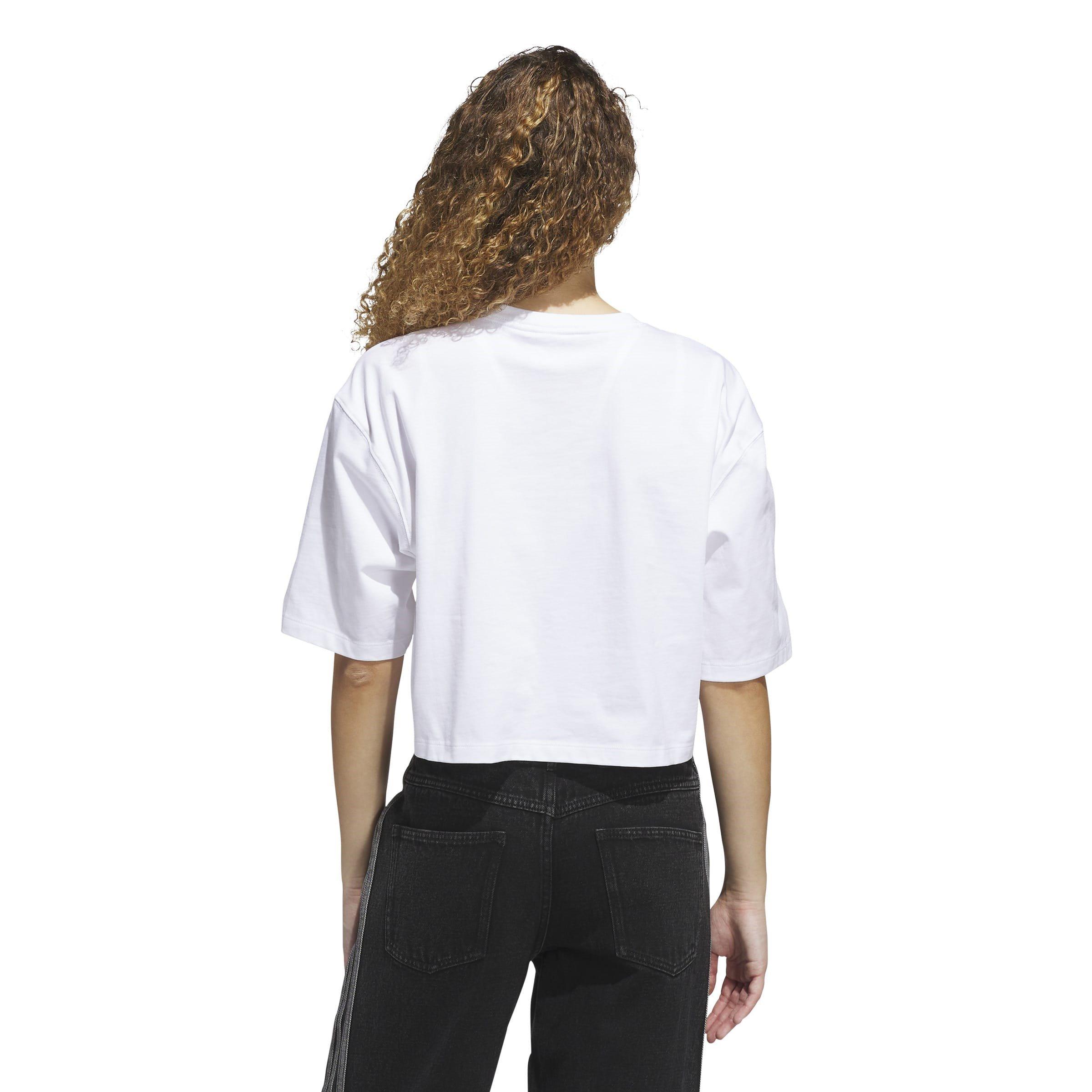 WHITE - adidas Originals - Adidas W ESS CROP TE Ld54 - 3
