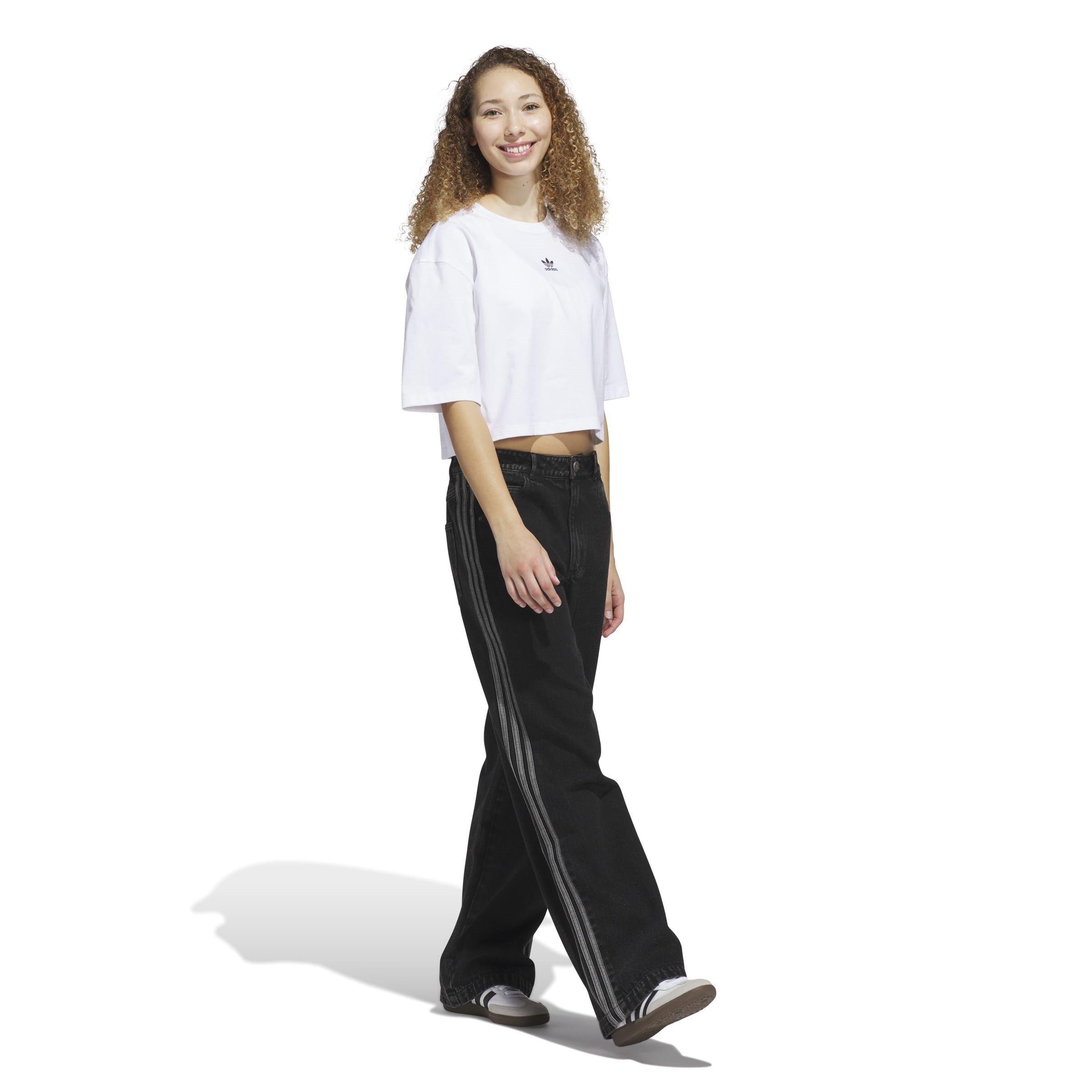 WHITE - adidas Originals - Adidas W ESS CROP TE Ld54 - 6