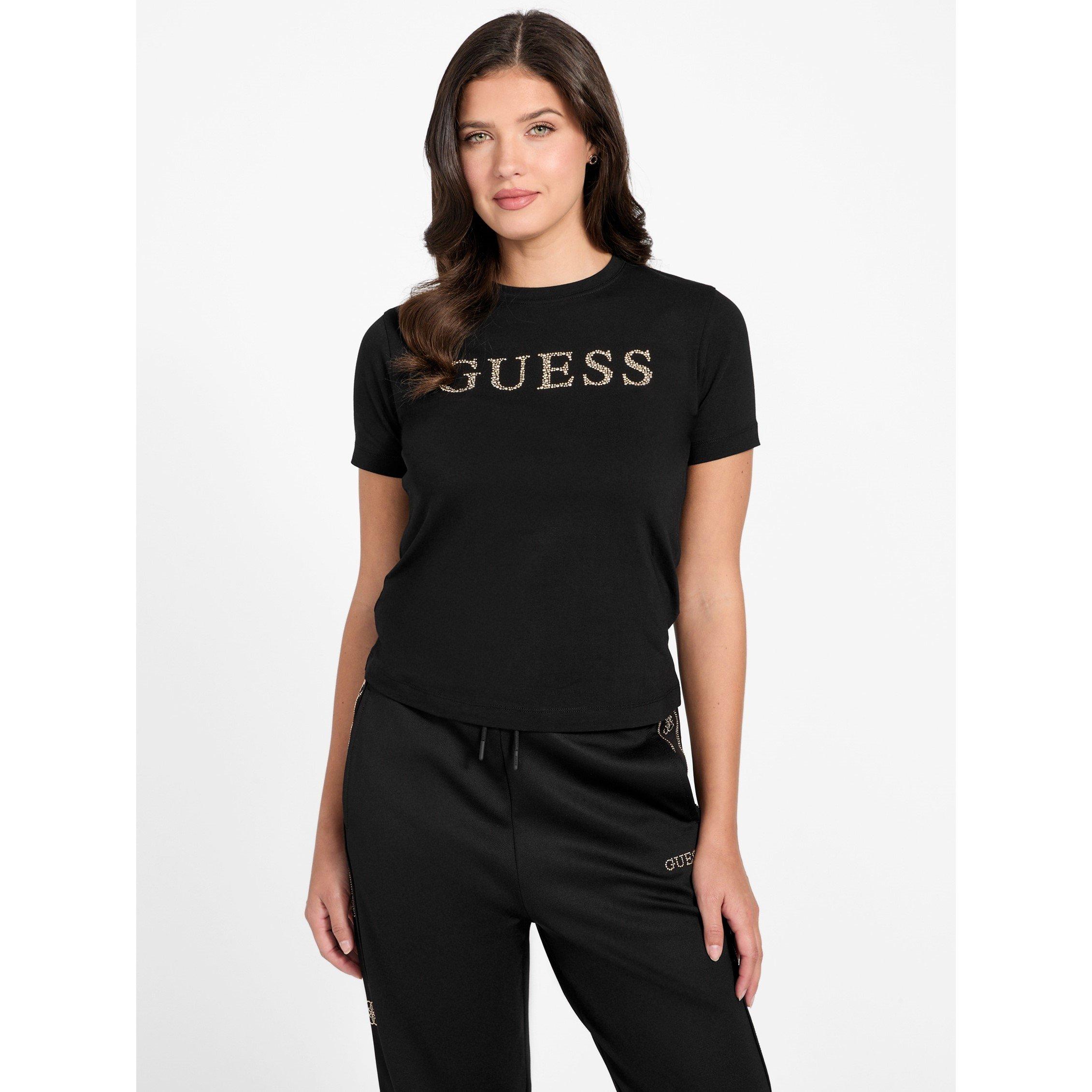 Black - Guess - Women's Octavia Slim Fit T-Shirt - 1