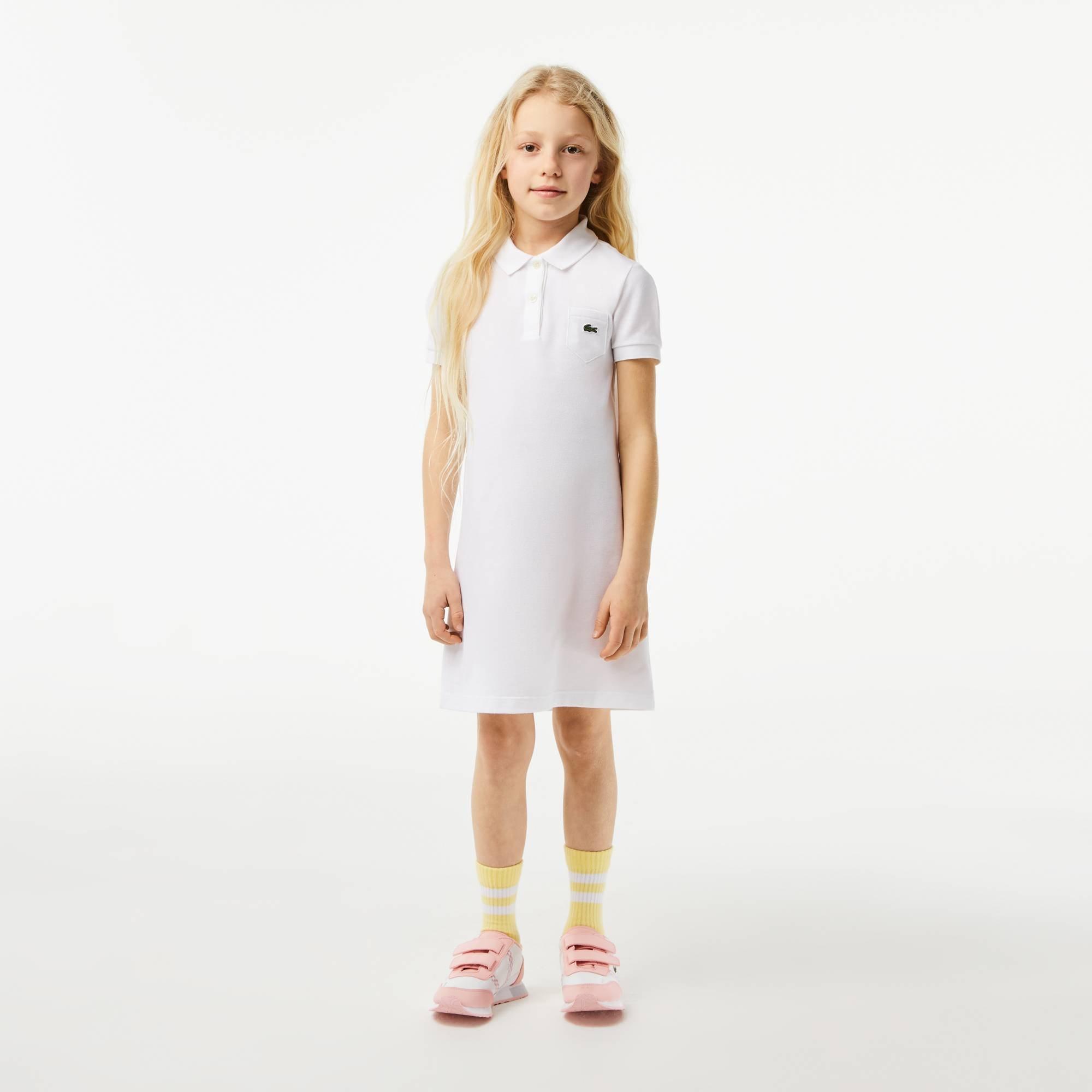 White 001 - Lacoste - Polo Shirt Dress - 2