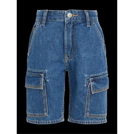 Calvin Klein Jeans Boys Cargo Denim Shorts