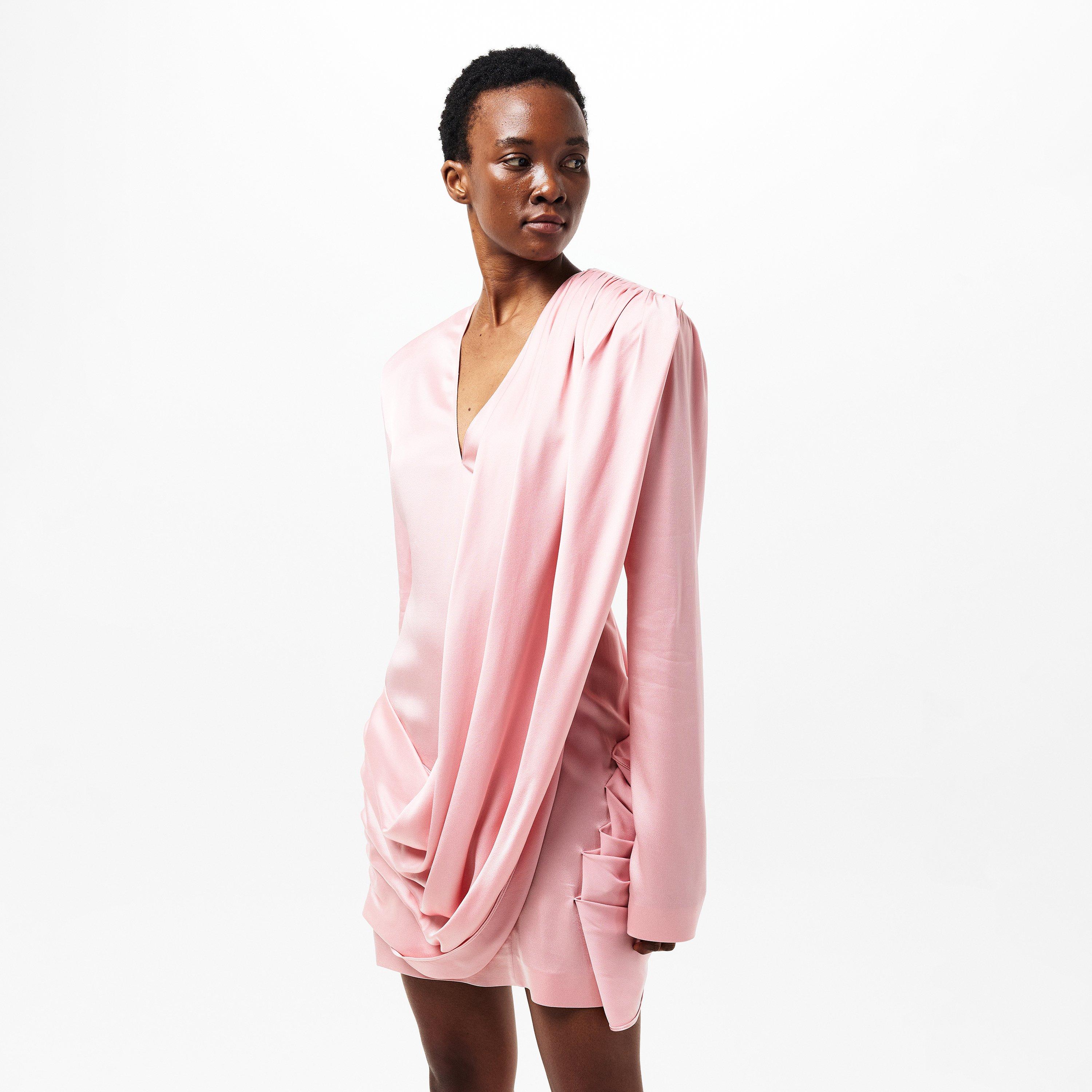 Petal Rose - Stella McCartney - Women's Sustainable Vegan Mini Dress - 3