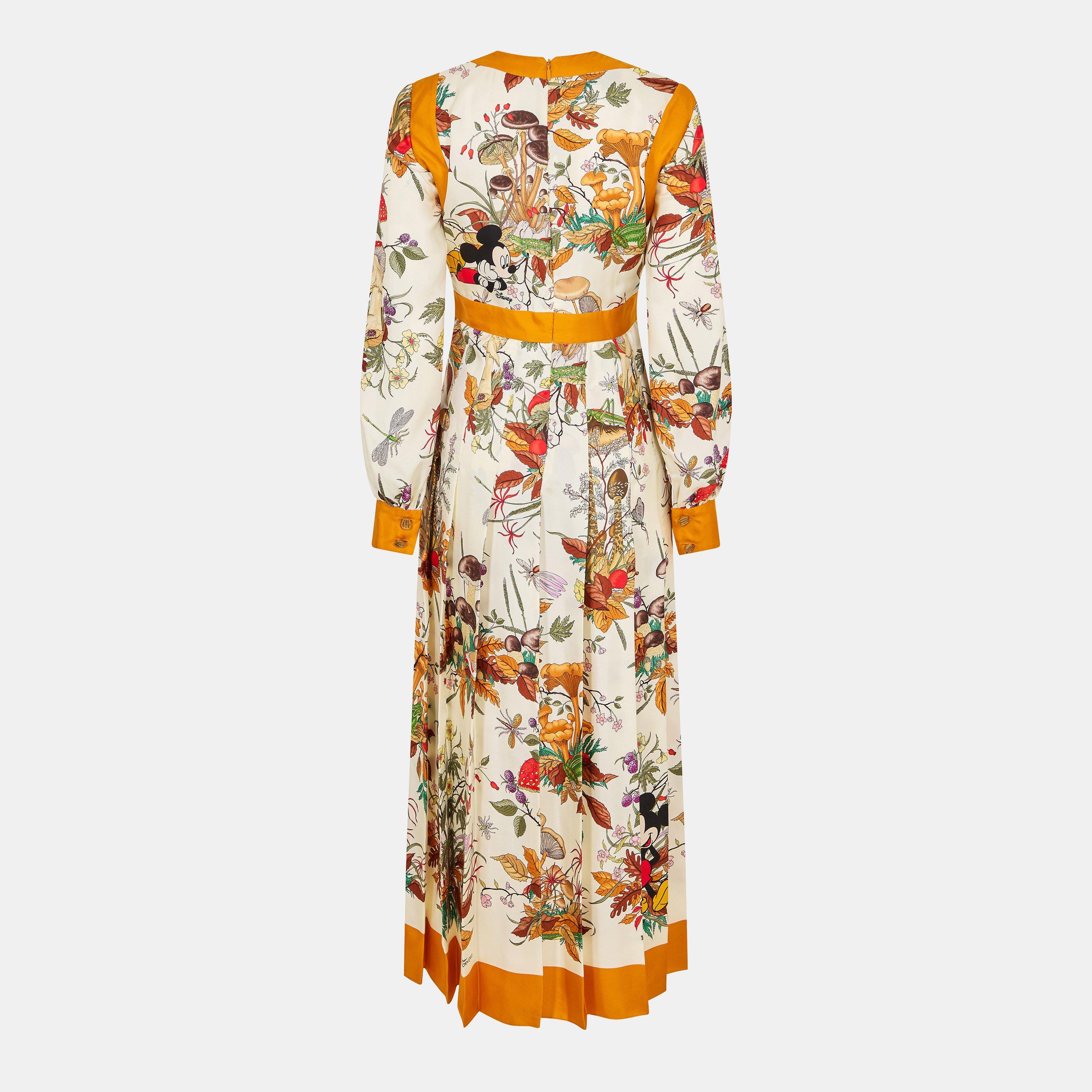 Ivory/Brown/Mc - Gucci - Women's Disney Tea Dress - 2