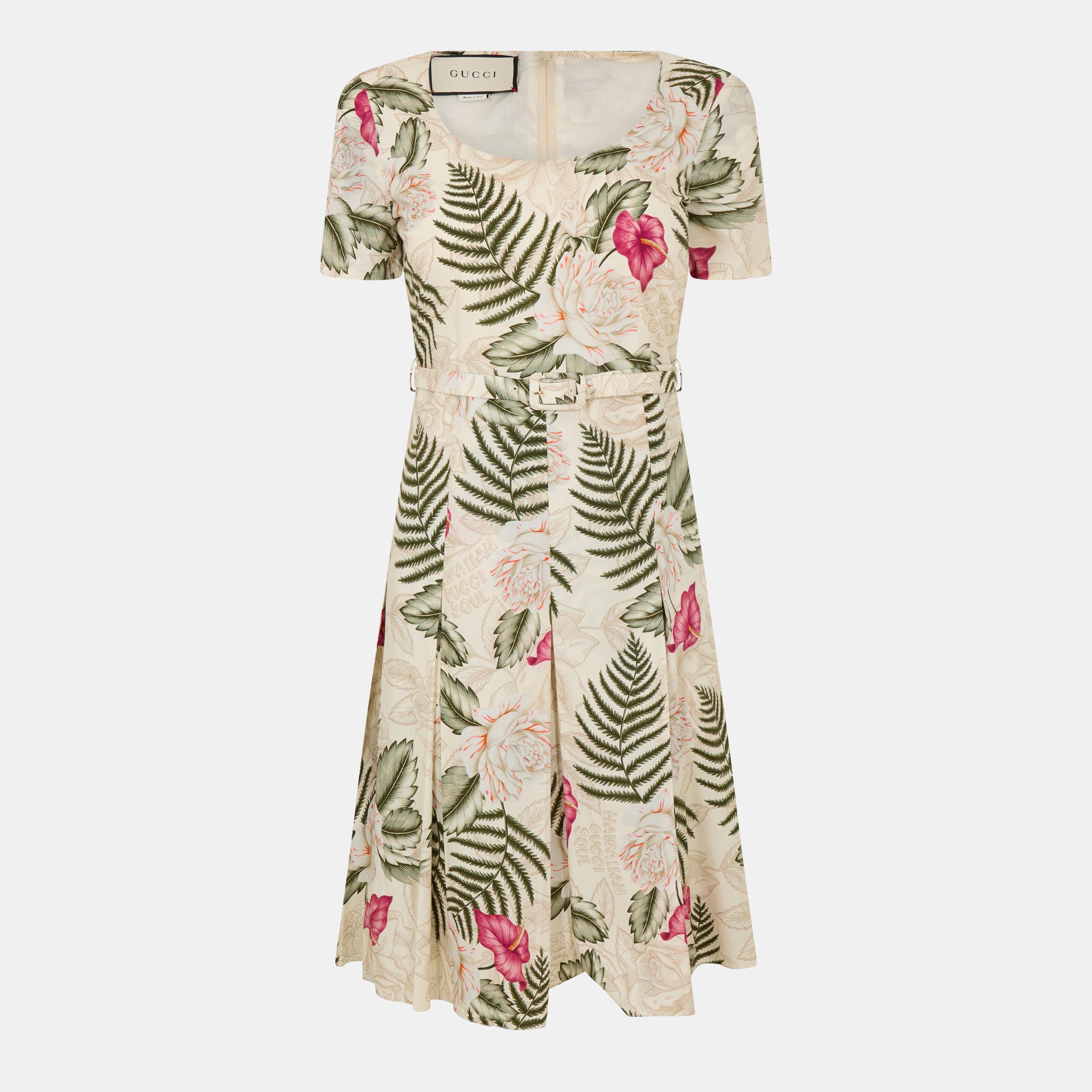 RdBlBCor IvGo/B - Gucci - Women's Metal Logo Detail Maxi Dress - 1