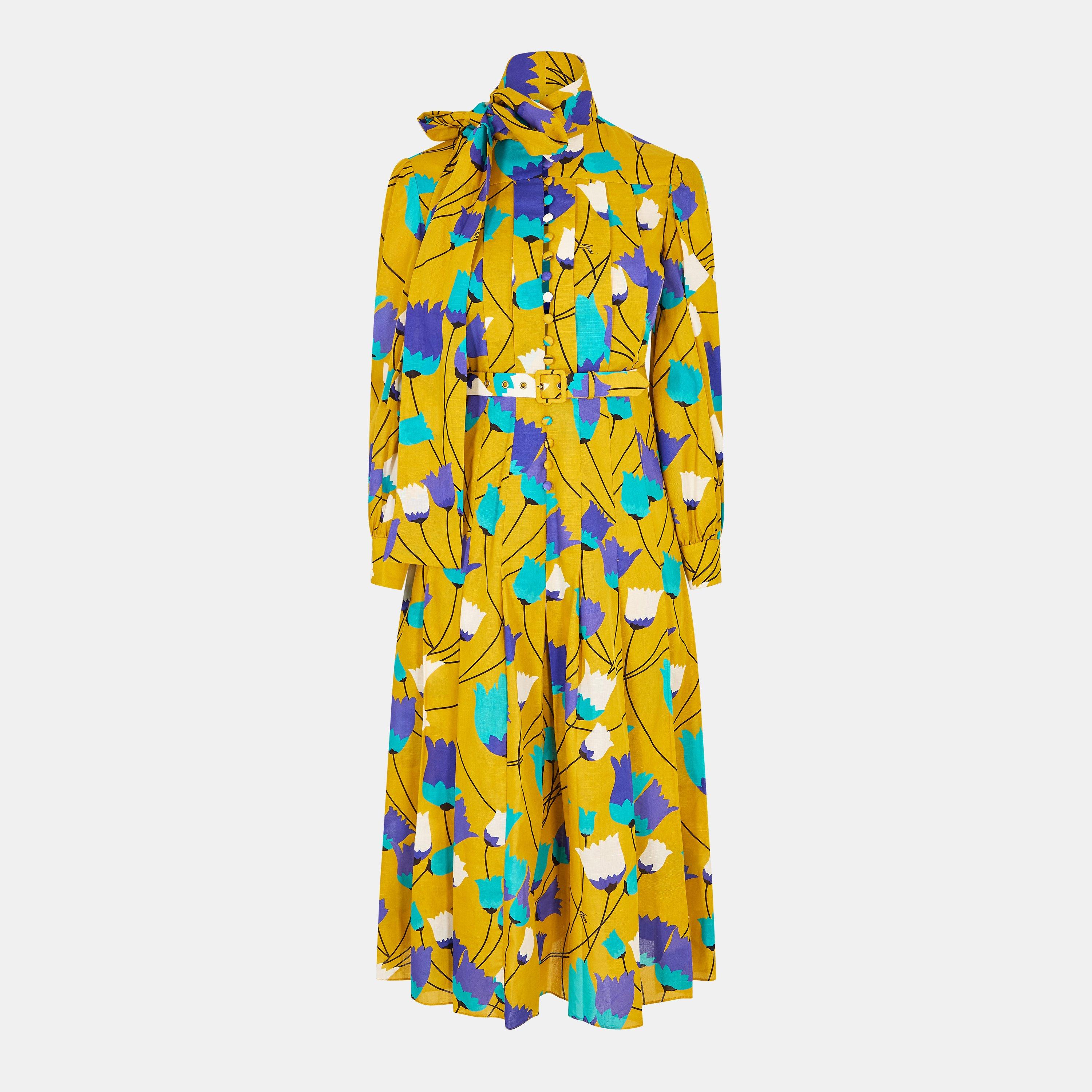 Mustard - Gucci - Women's Long Floor-Length Maxi Dress - 1