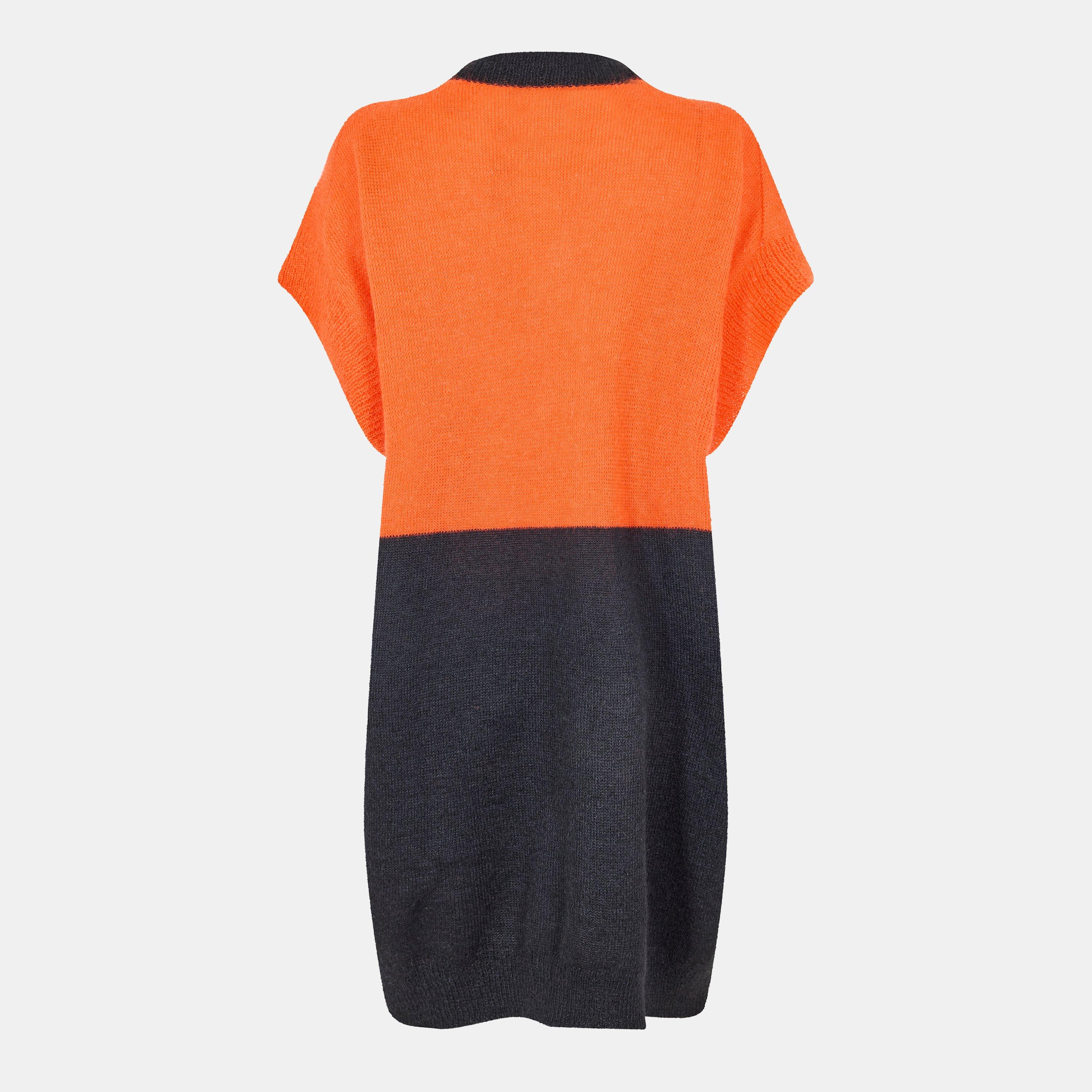 Orng/Black/Mix - Gucci - Women's Floor-Length Tiered Relaxed Fit Maxi Dress - 2