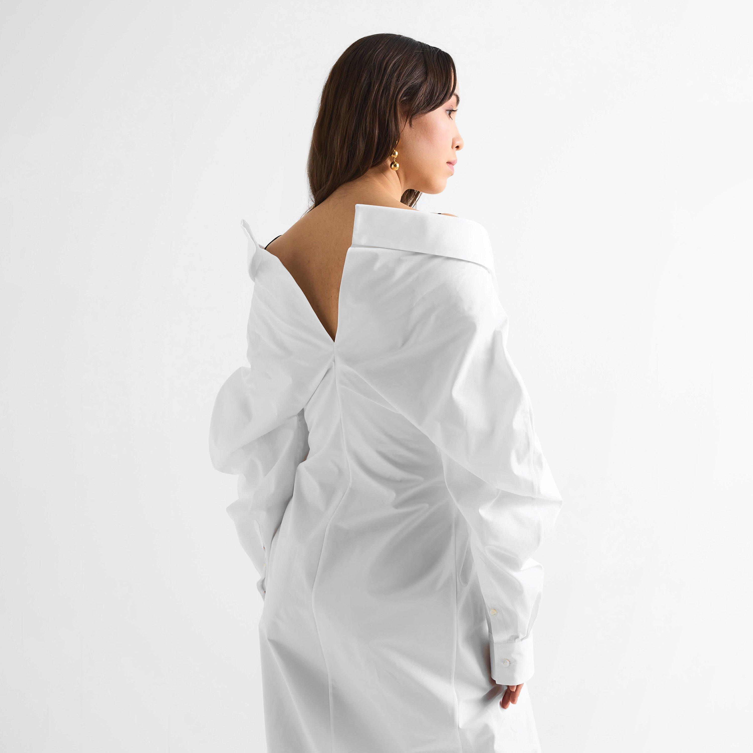 White - GIVENCHY - Women's Shirt Dress - 4