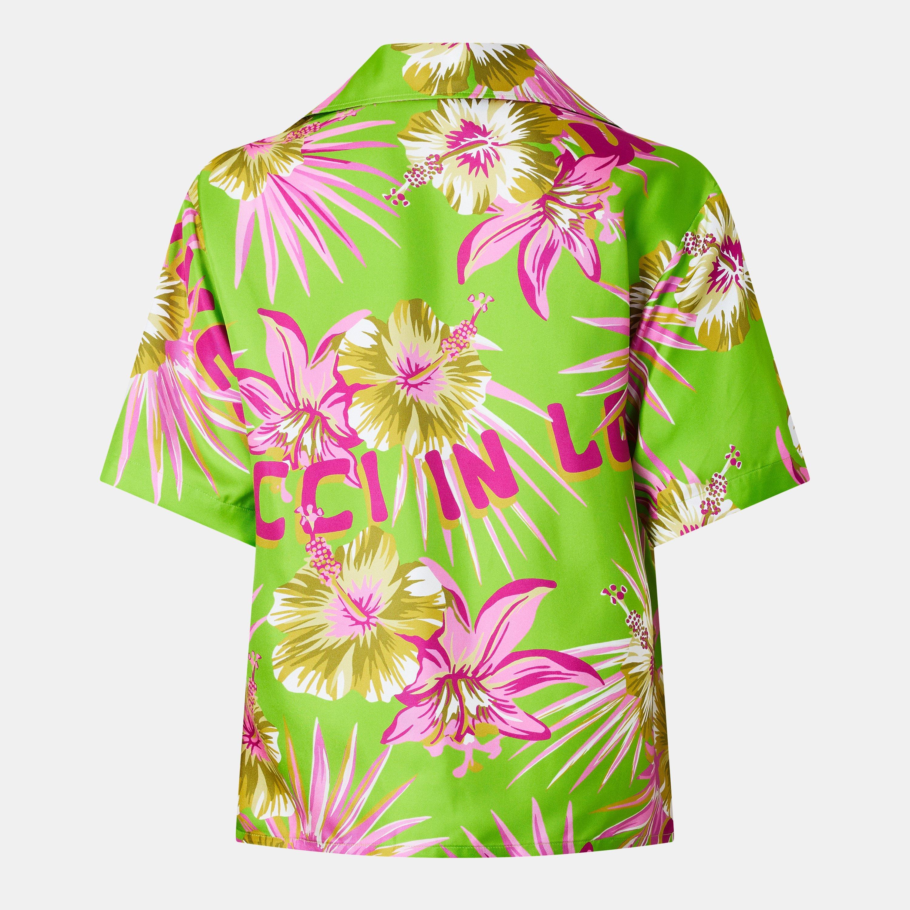 Sauge/Rlsh Prt - Gucci - Women's Patterned Short Sleeve Shirt - 2