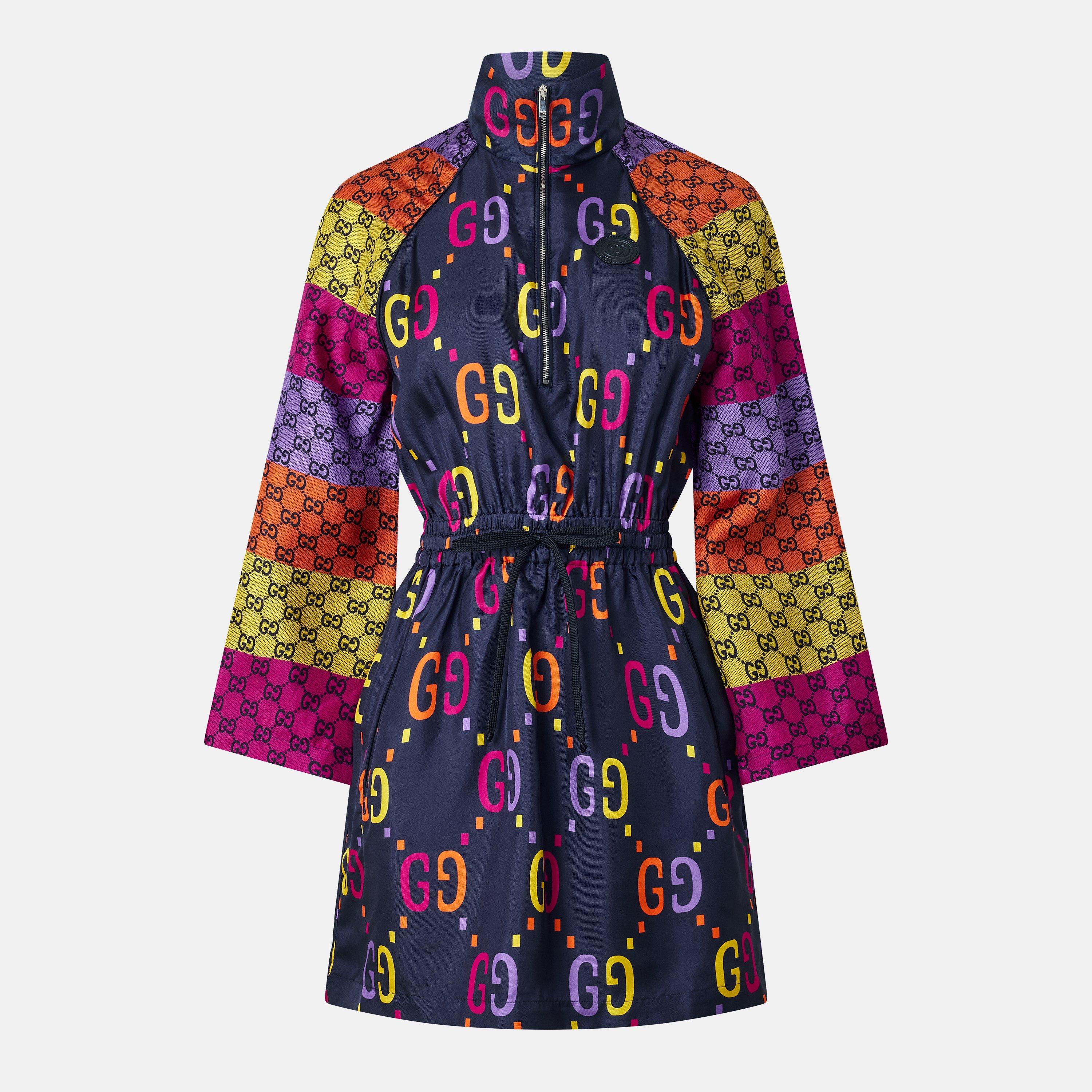 Bl Nght/Prpl/Mc - Gucci - Women's Mini Dress - 1