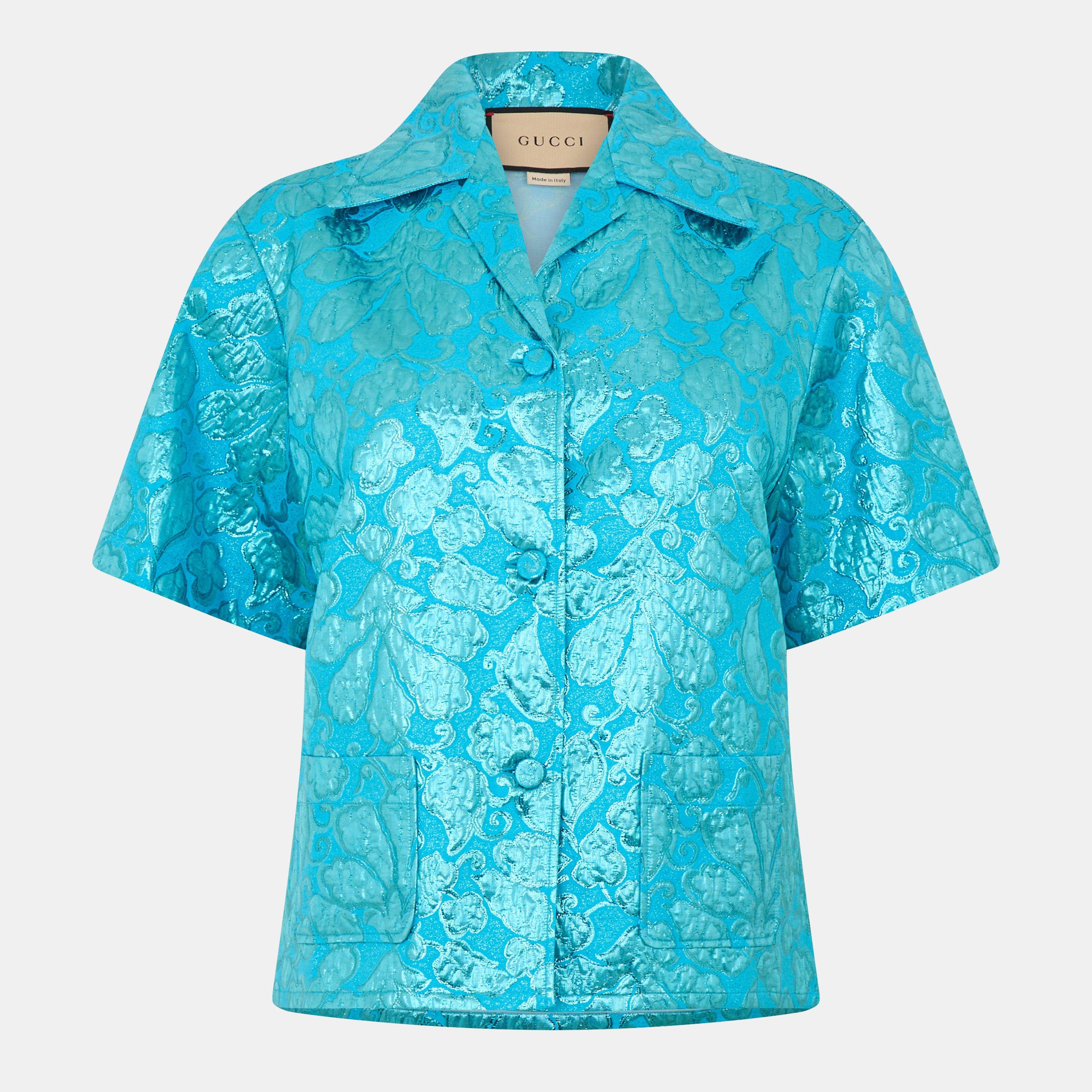 Gucci Women's Patterned Short-Sleeve Shirt