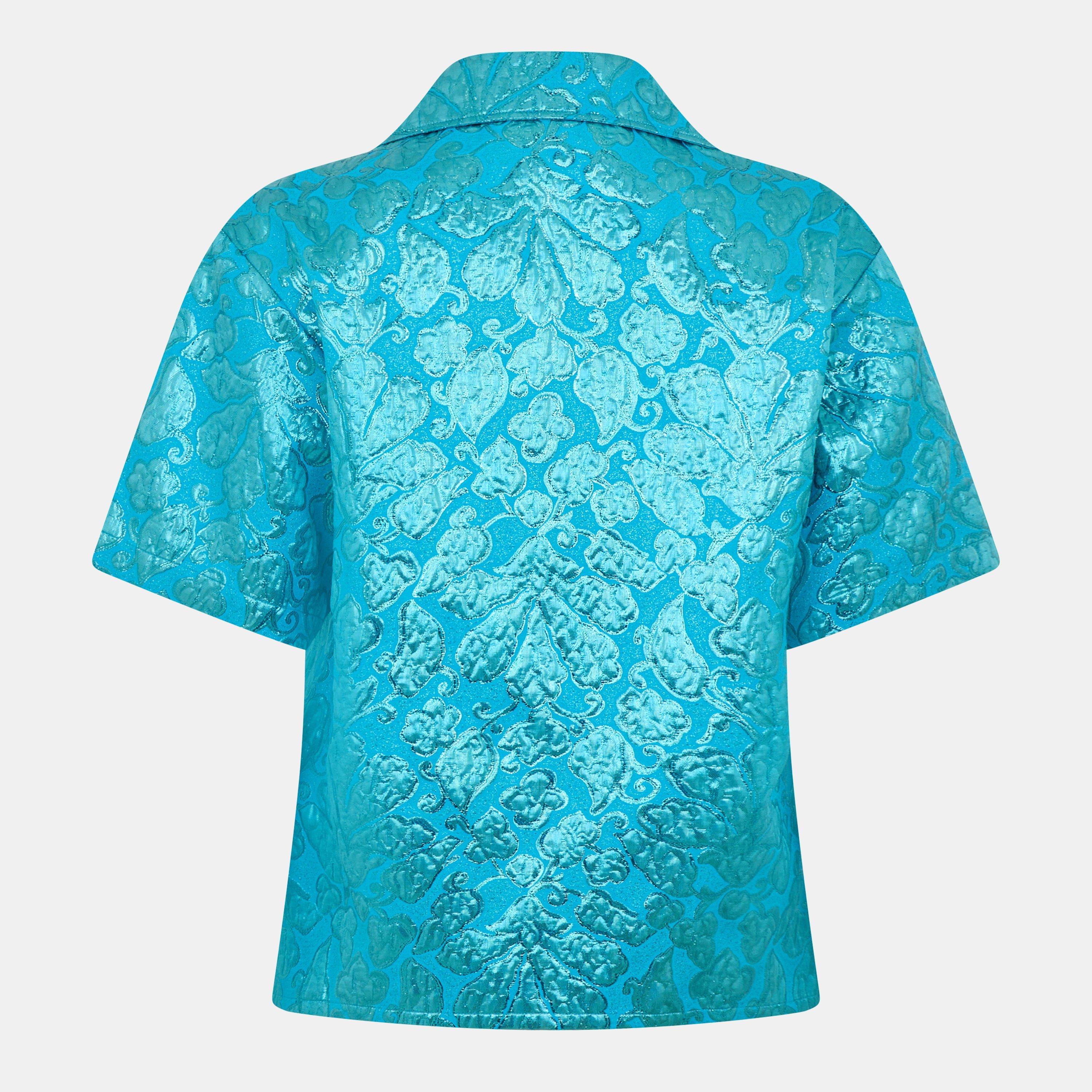 Radiant Trqs - Gucci - Women's Patterned Short Sleeve Shirt - 2