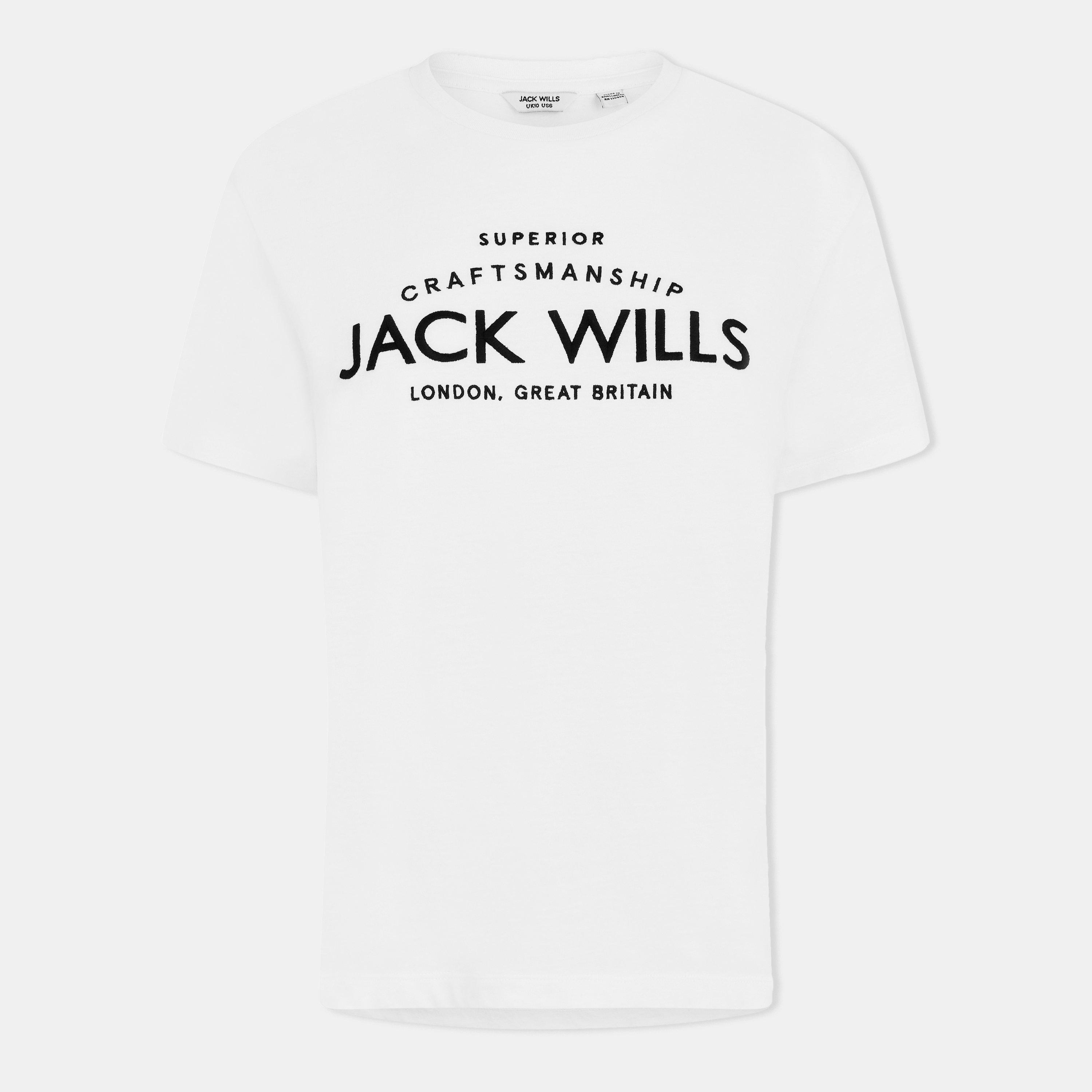 White - Jack Wills - Forstal Boyfriend T-Shirt Ladies - 1