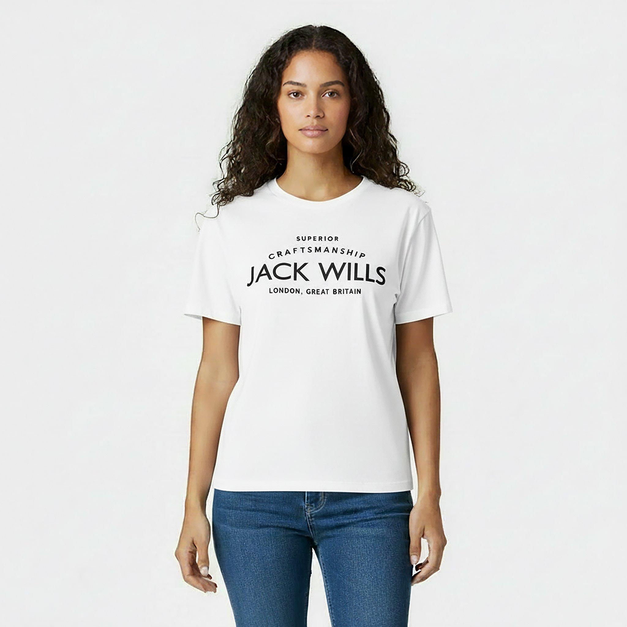 Blanco - Jack Wills - Forstal Boyfriend T-Shirt Ladies - 3