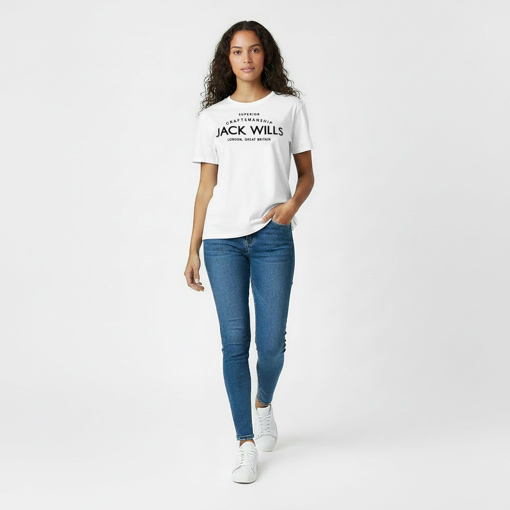 Blanco - Jack Wills - Forstal Boyfriend T-Shirt Ladies - 6