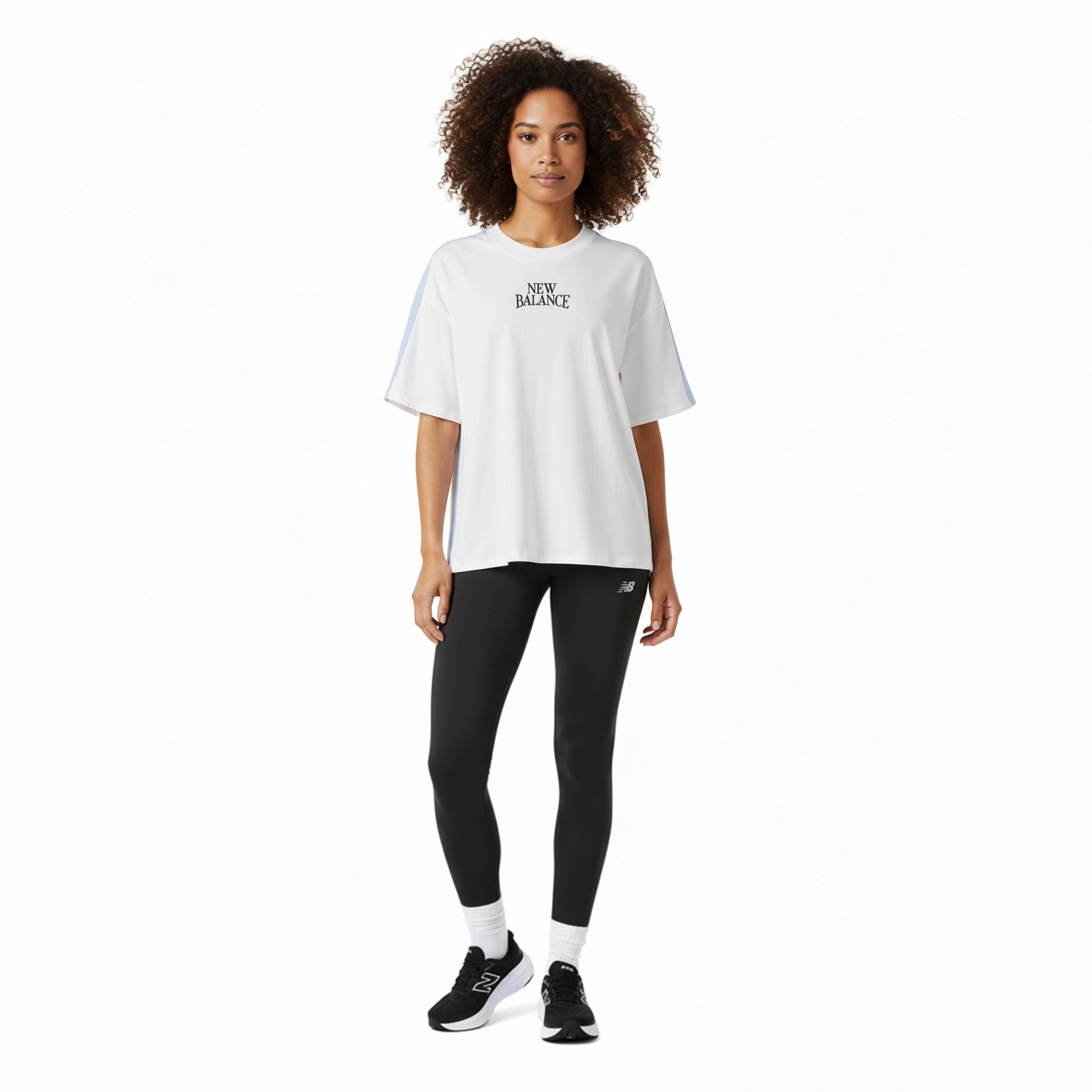 White - New Balance - Women's Oversized T-Shirt - 5
