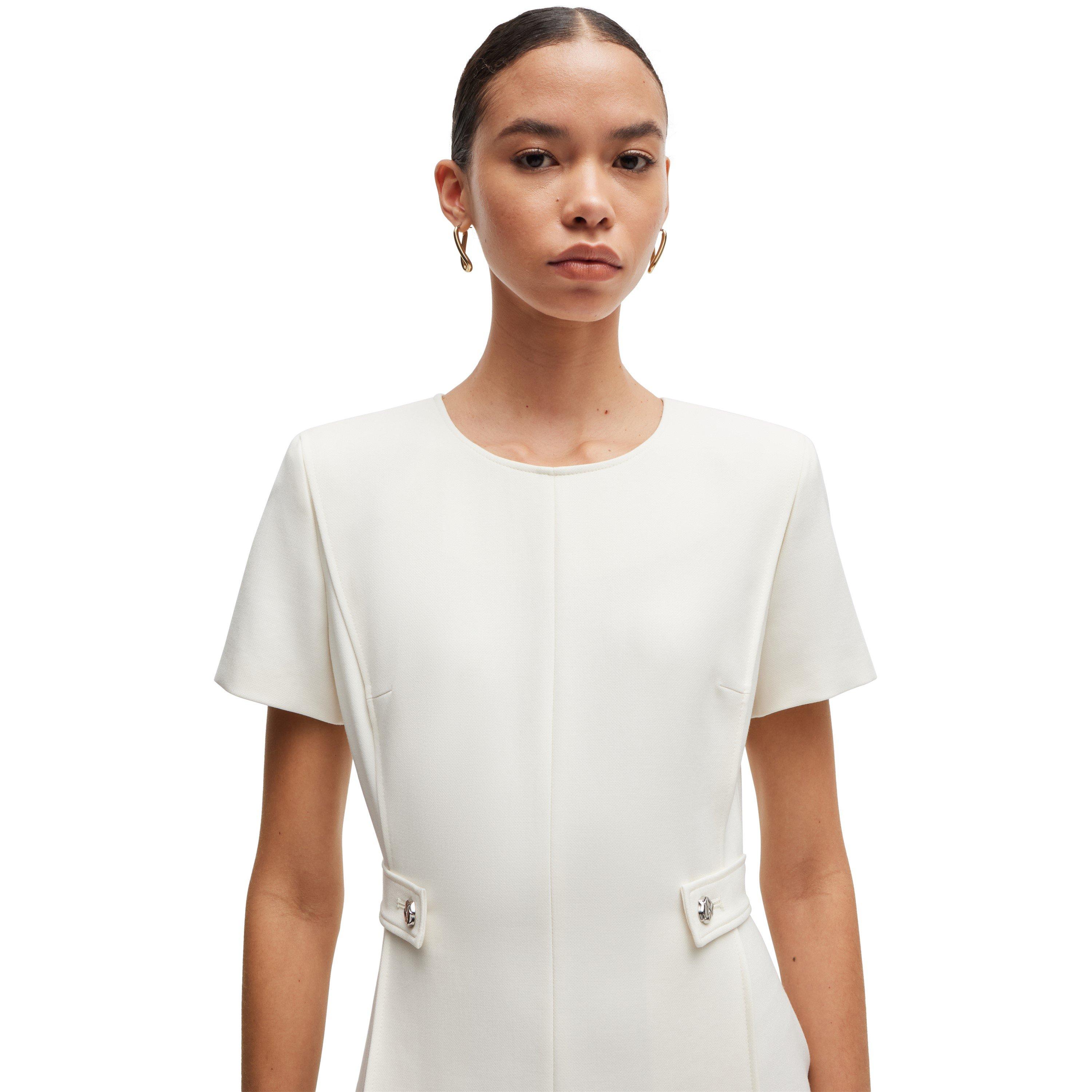 Open White - Boss - Women's Destena Wrap Dress - 5