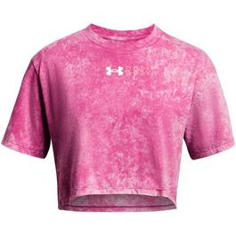 Under Armour Wash Logo Crop Ss Ld43