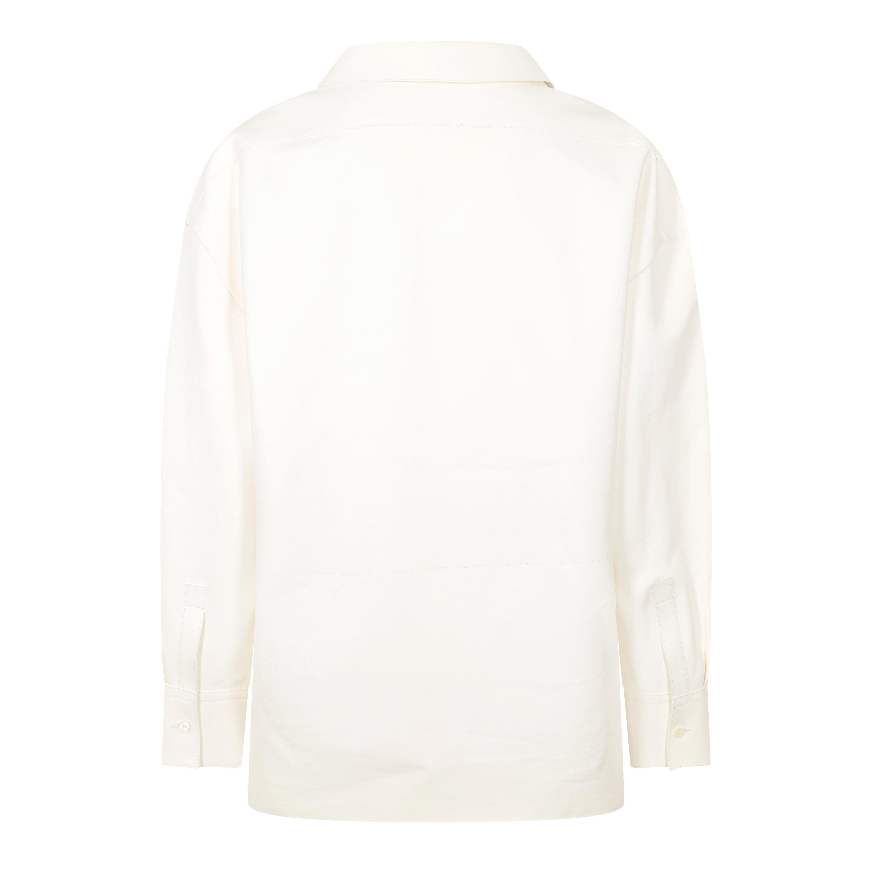 White - GIVENCHY - Women's Long Sleeve Plain Shirt - 2