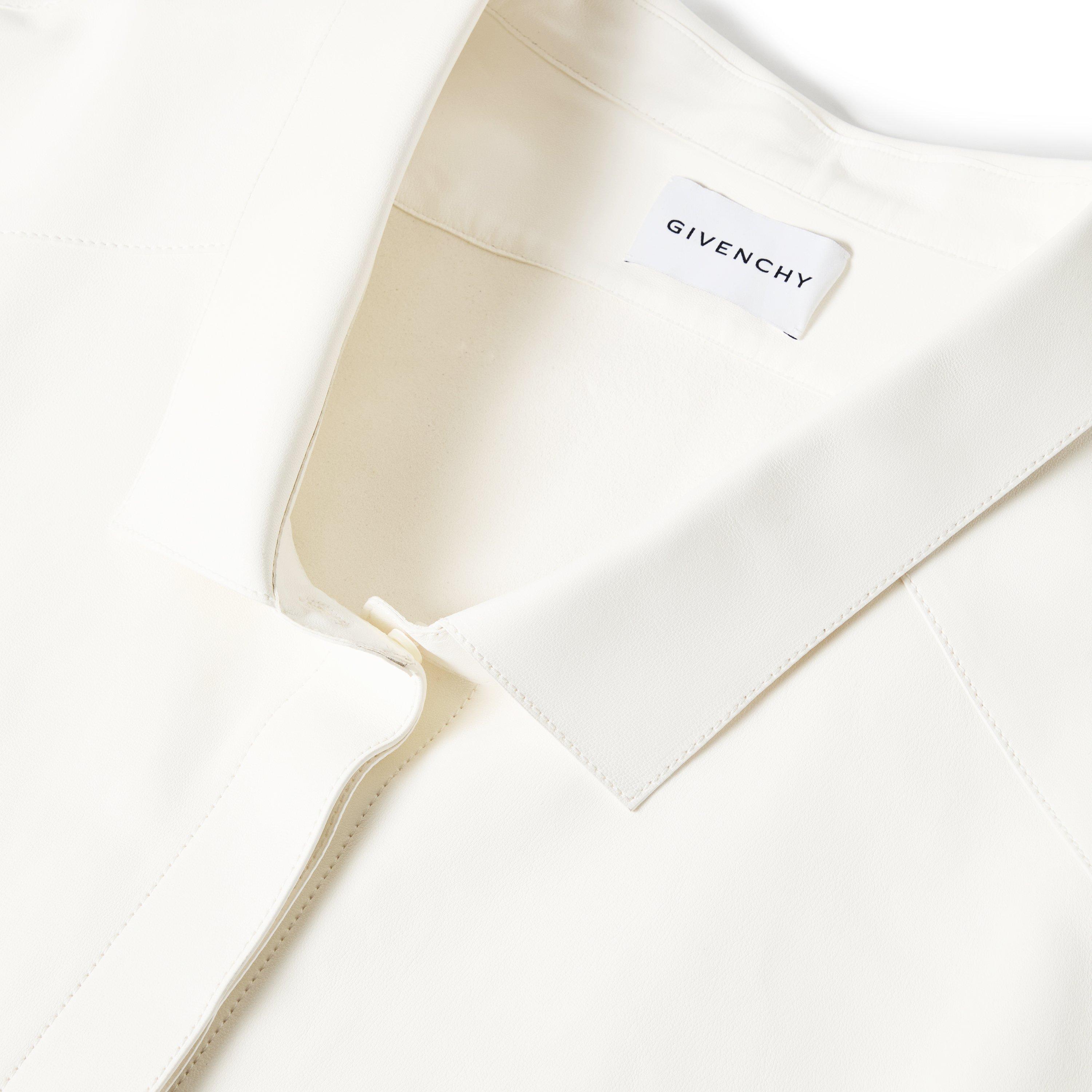 White - GIVENCHY - Women's Long Sleeve Plain Shirt - 5