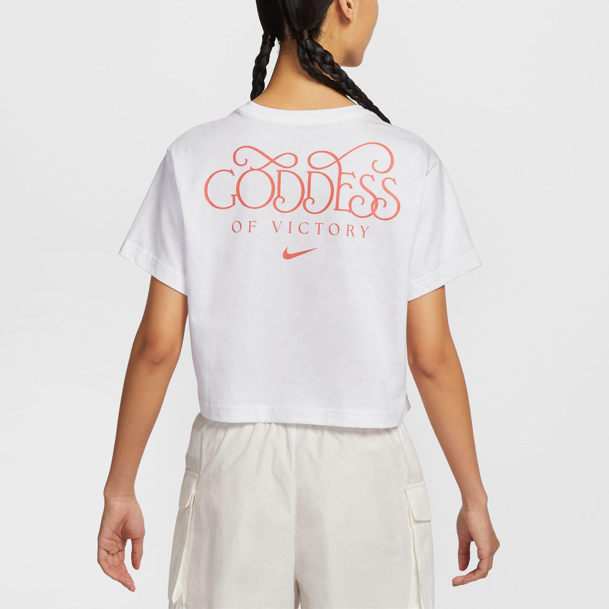 White - Nike - Sportswear Womens Cropped T-Shirt - 1