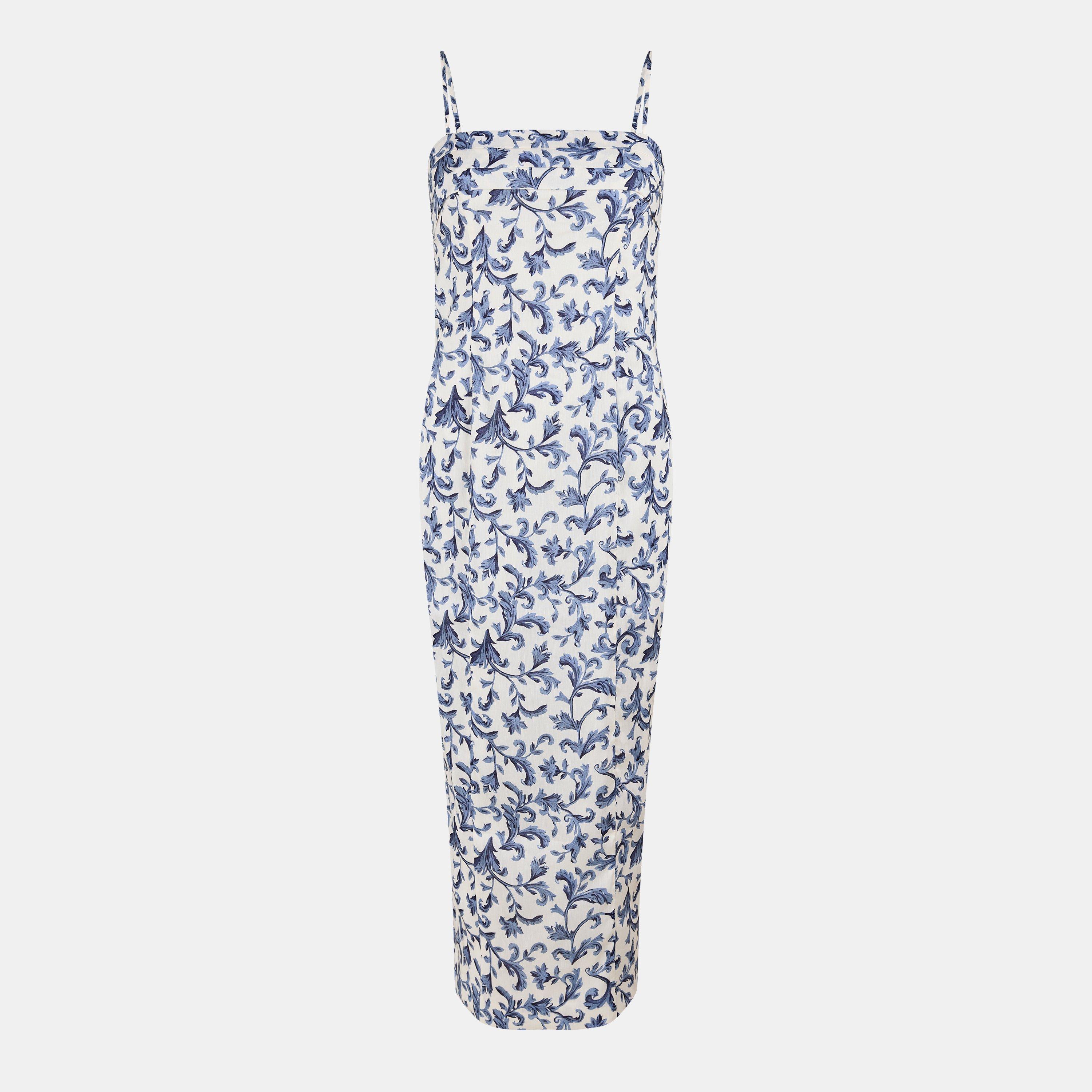 Posse Women's Rue Maxi Dress - Blue Baroque - Size 12 (M)