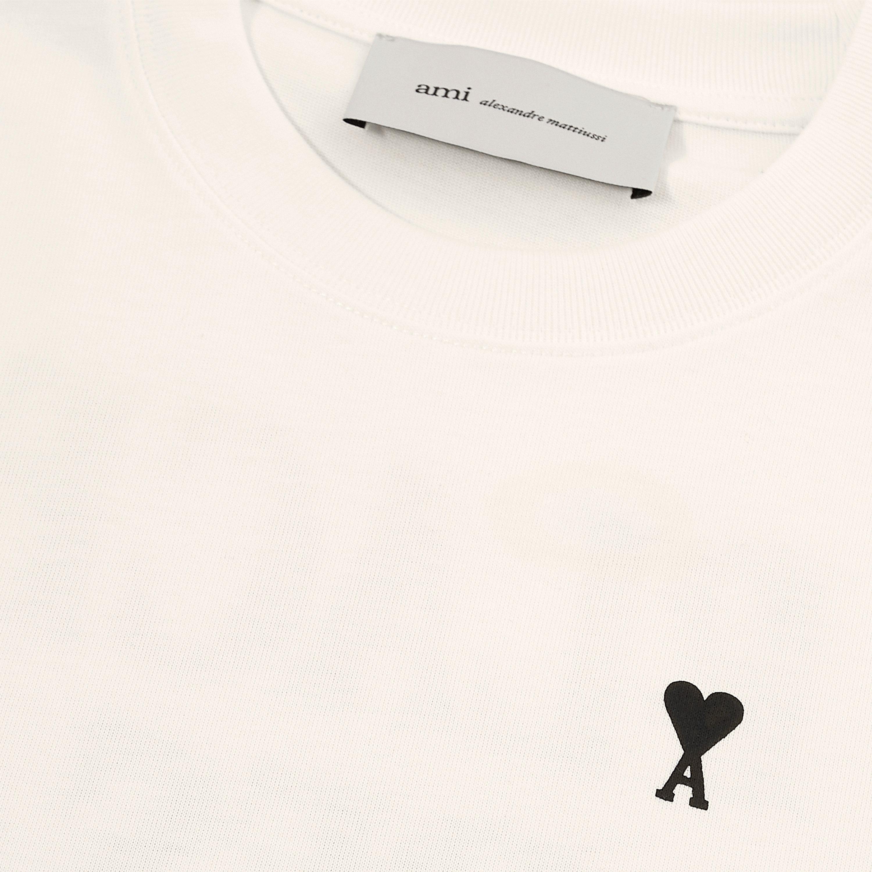 White - Ami Paris - Women's Place Des Oversized Fit Oversized T-Shirt - 5