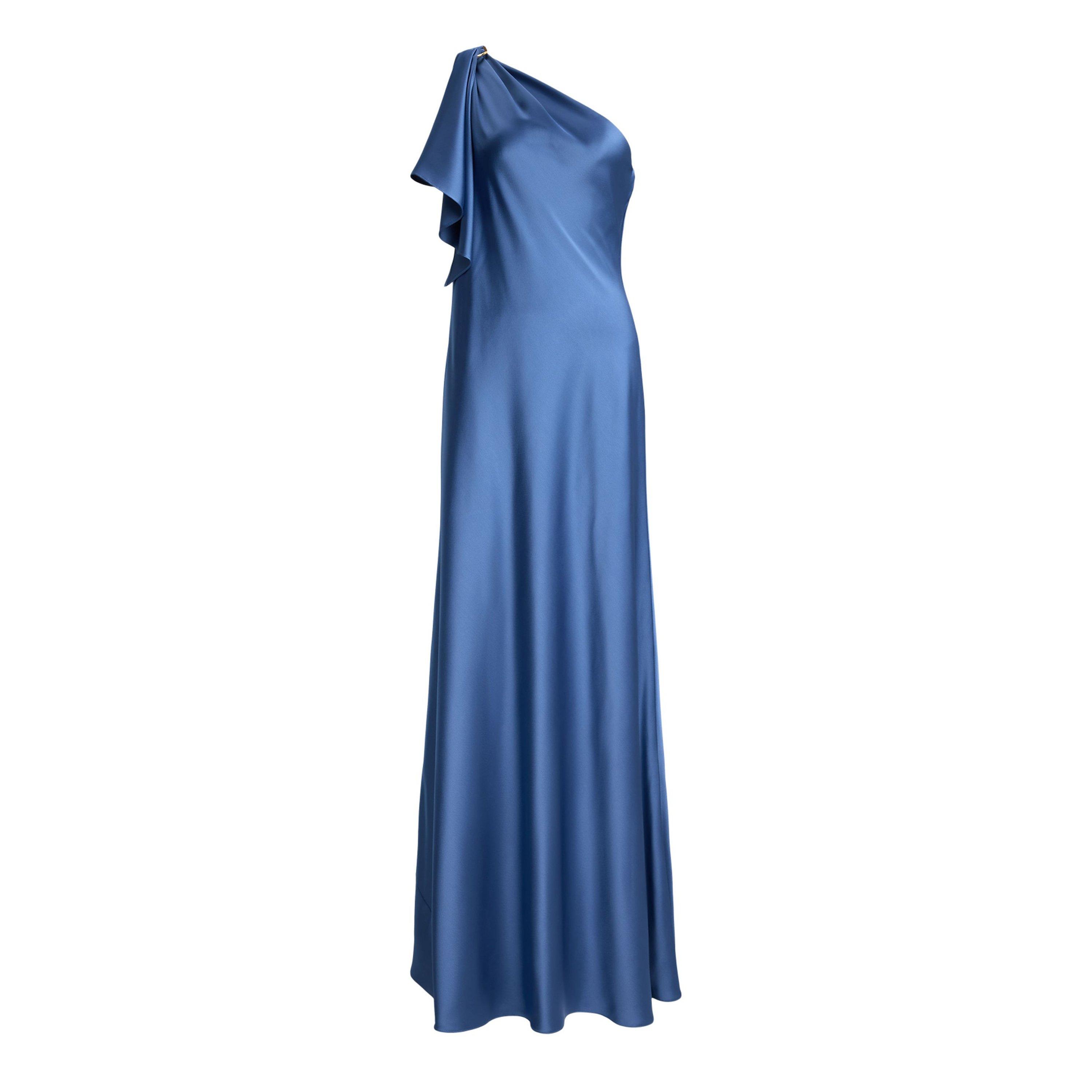 Lauren By Ralph Lauren Women's Carson Blue Ball Gown - 12 (M)
