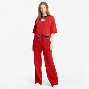Poppy Red - Puma - INTL Game Graphic Womens Cropped T Shirt - 4
