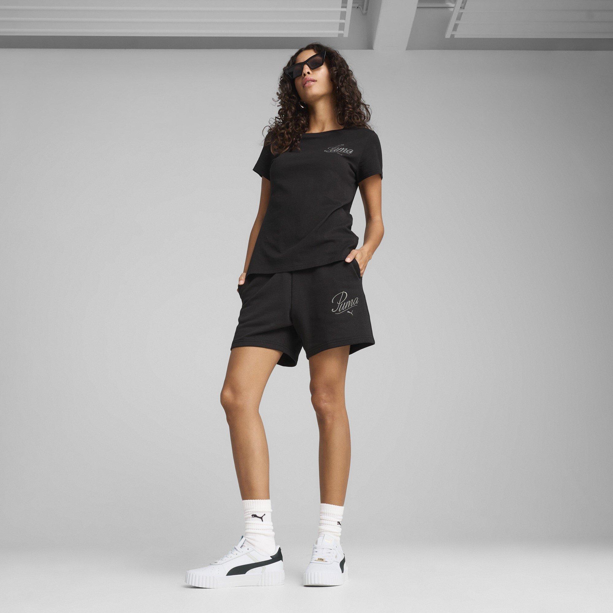 Puma Black - Puma - Ess Script Tee Ld52 - 4