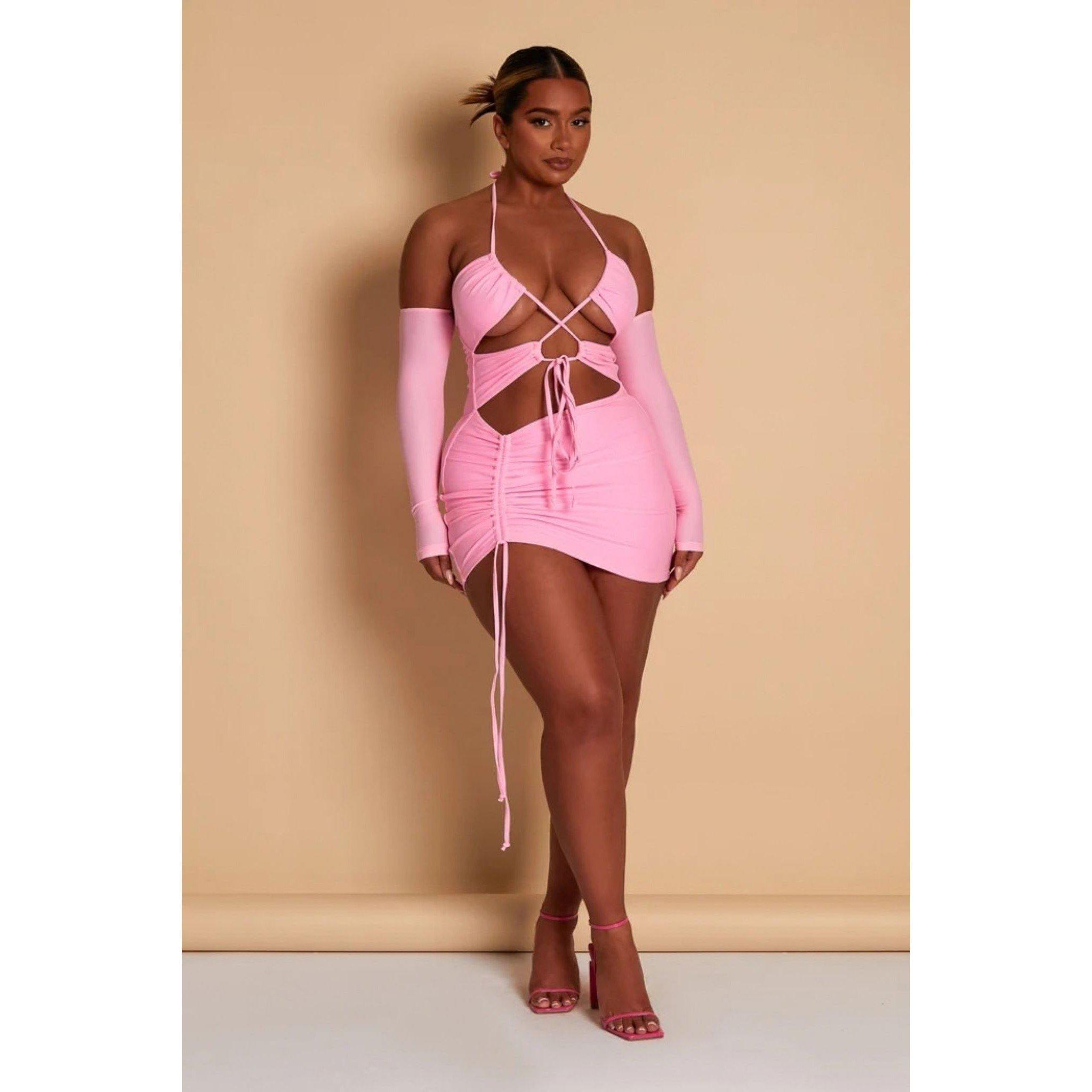 Pink - Mars The Label - MTL Ruched Mini Ld99 - 1