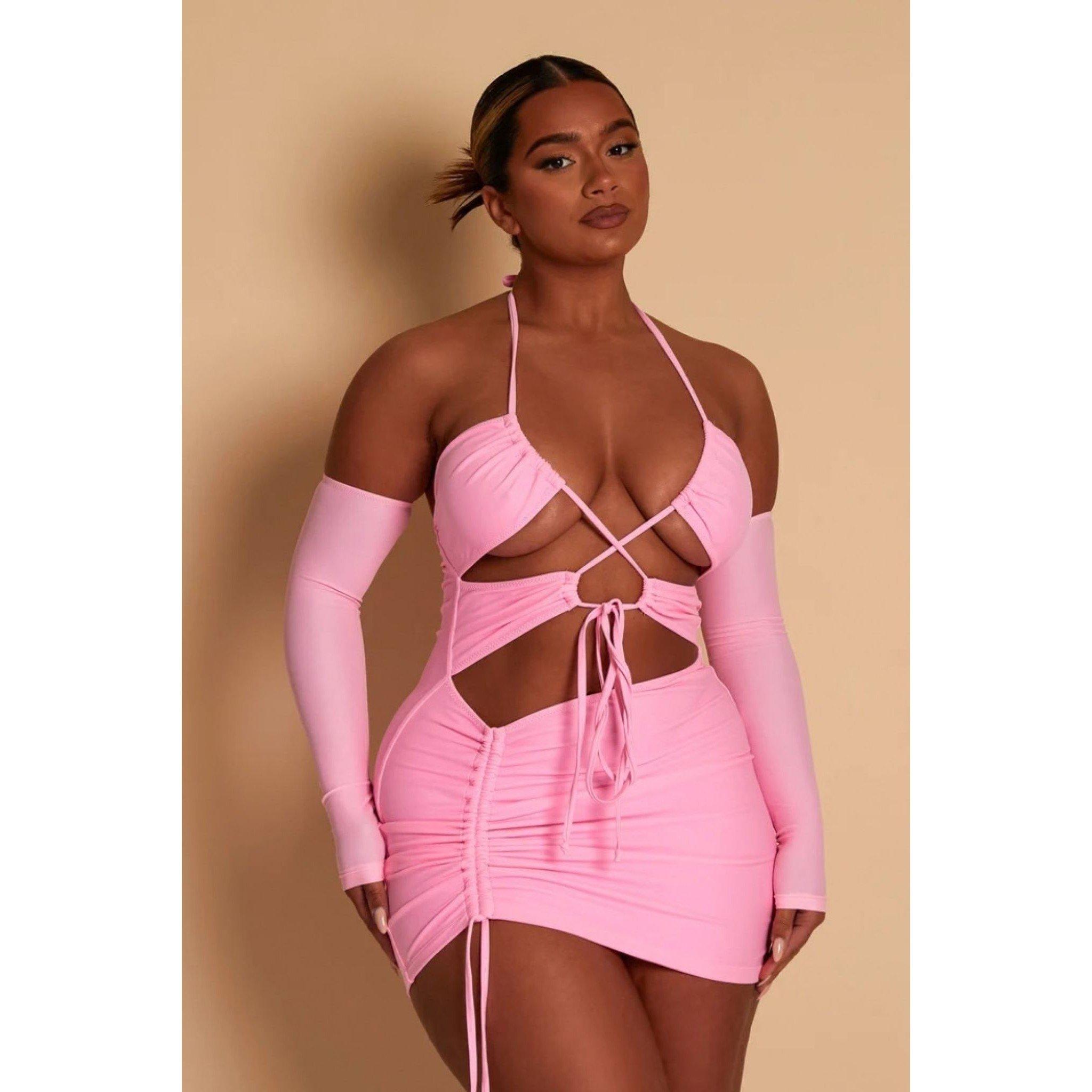 Pink - Mars The Label - MTL Ruched Mini Ld99 - 2