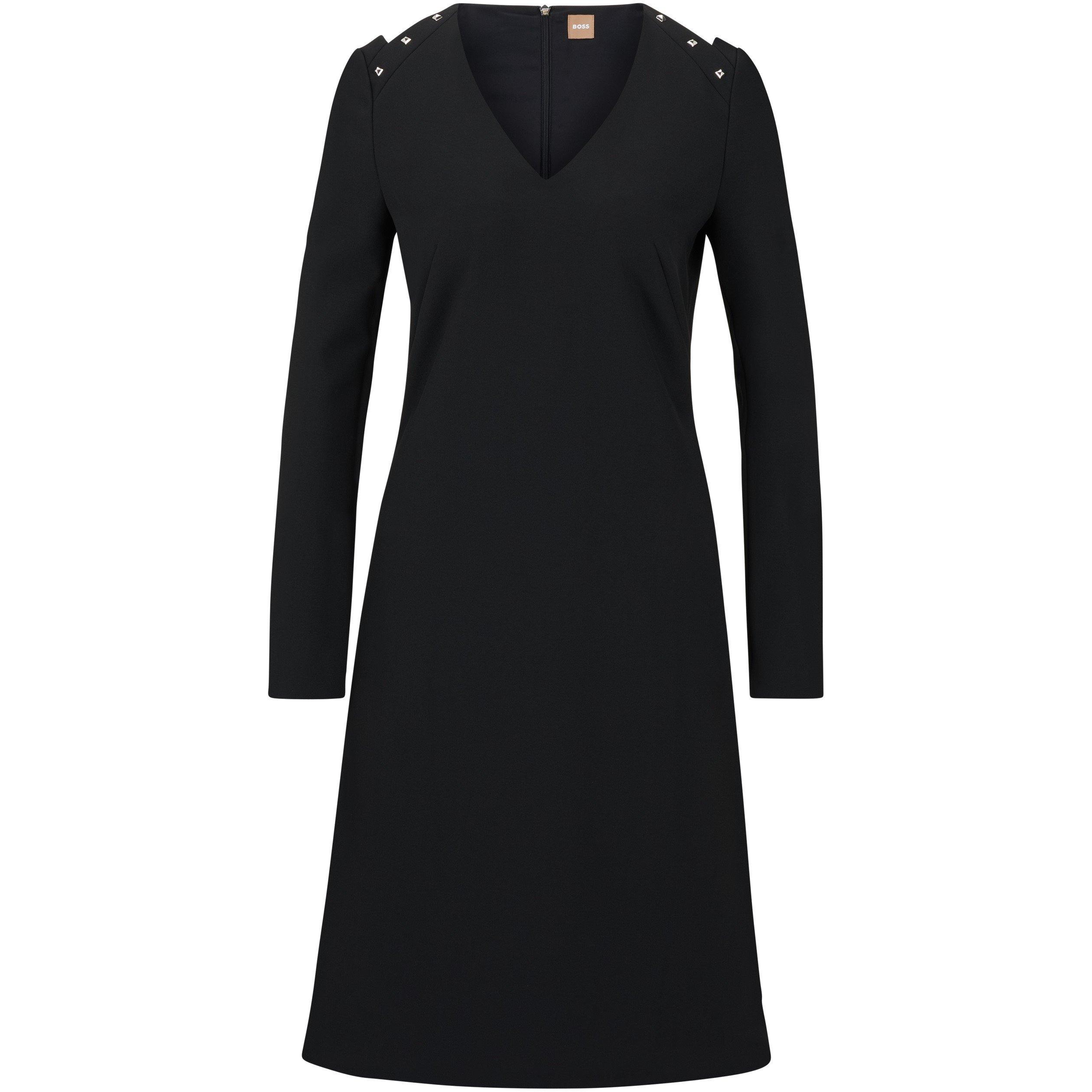 Boss Women's Dariva Wrap Dress - Black - 14 (XL)