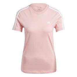 adidas Essentials Slim 3 Stripes Womens T Shirt