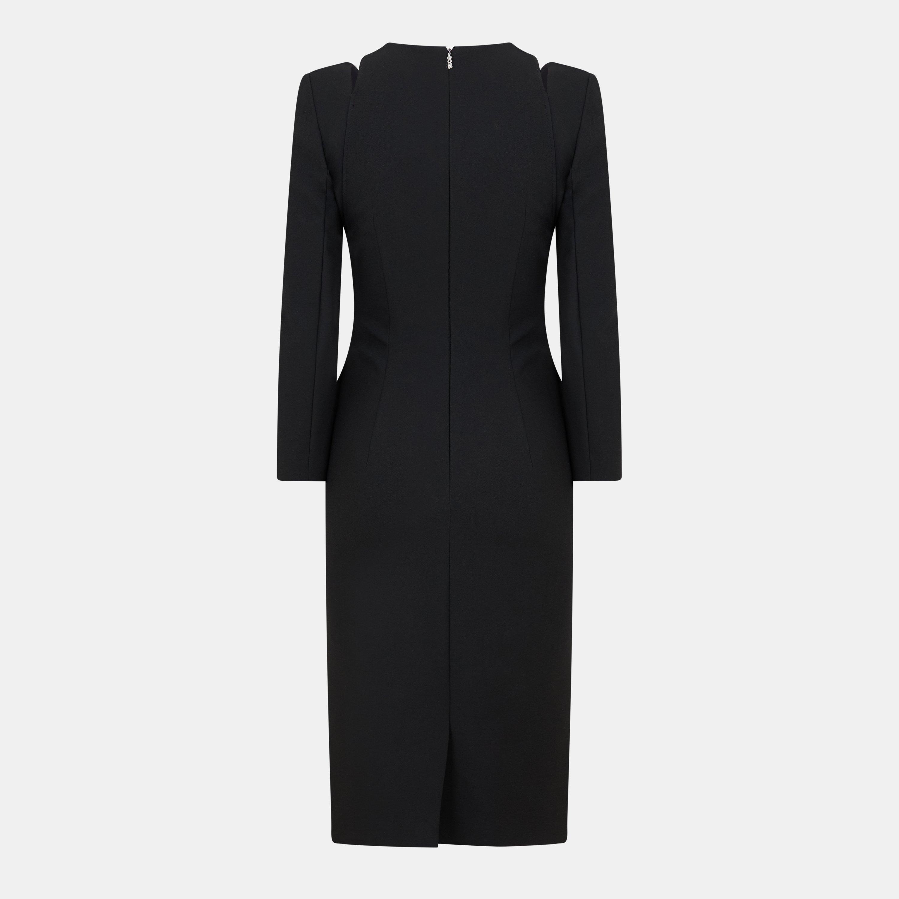 Black - Boss - Women's Dadeka Wrap Dress - 2