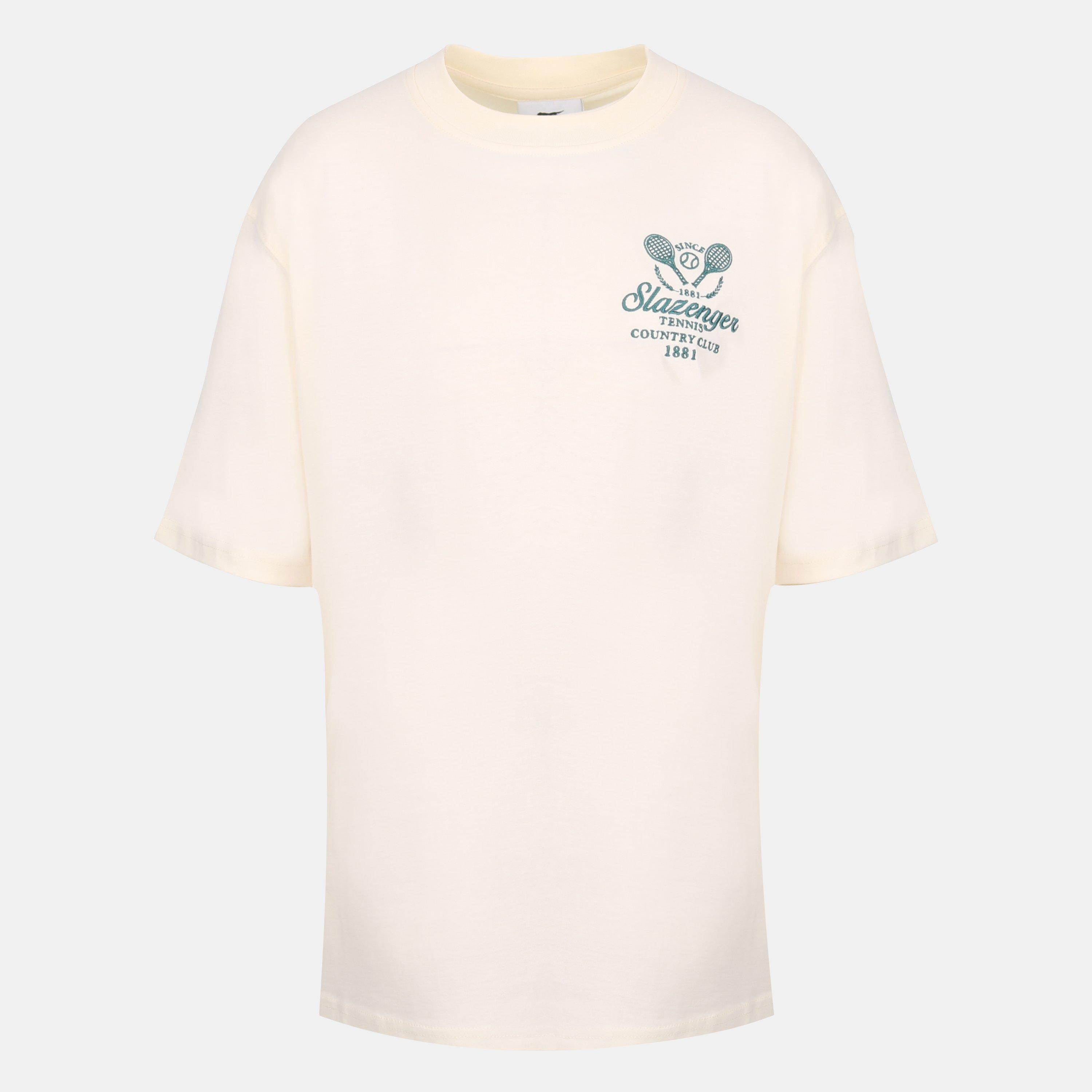 Slazenger Women's Slaz Tennis Oversized T-Shirt - White - 14 (42)