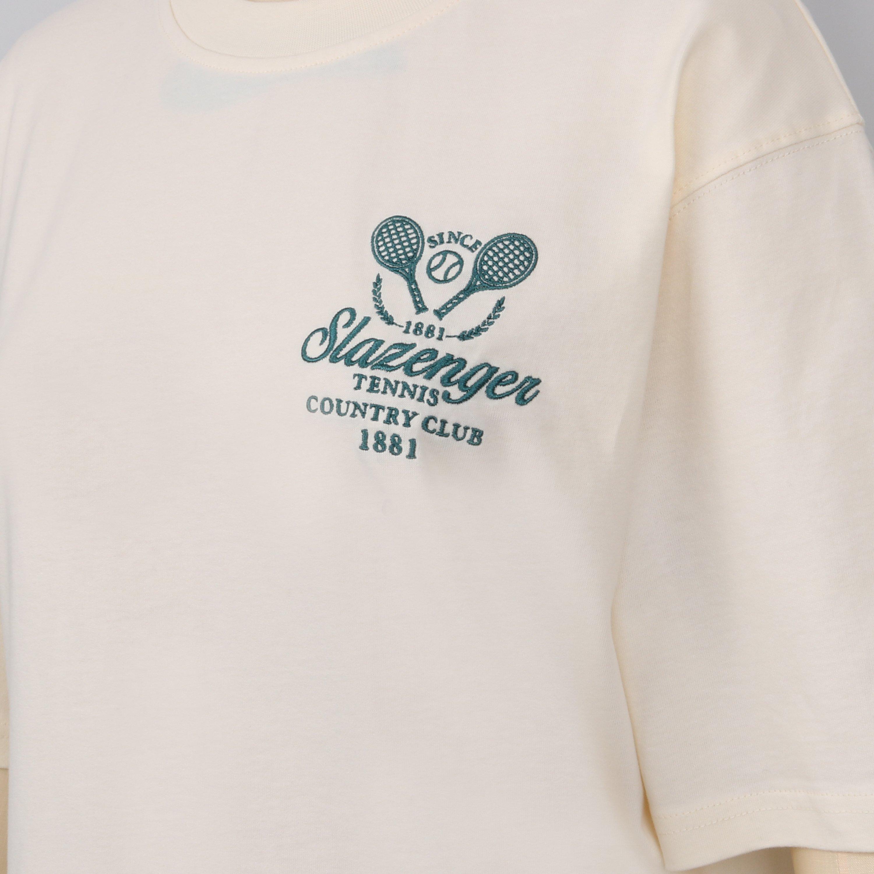 White - Slazenger - Slaz Tennis Oversized T-Shirt - 4