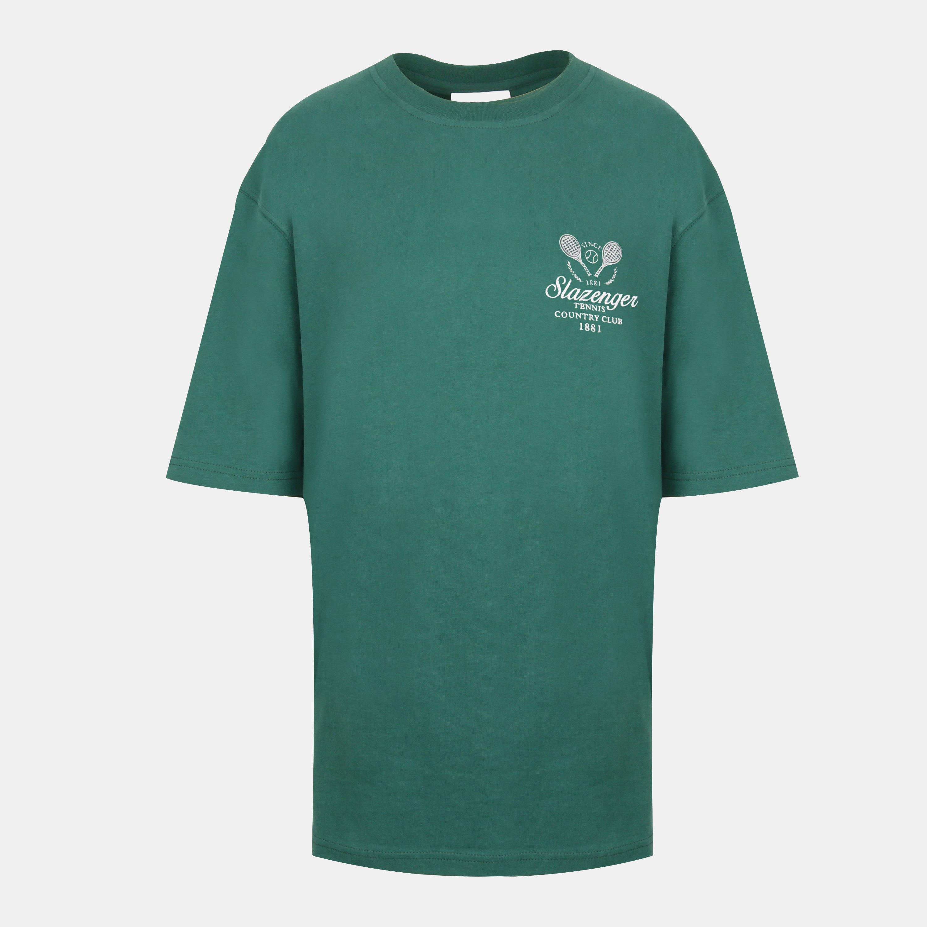 Slazenger Women's Slaz Tennis Oversized T-Shirt - Green - 14 (42)