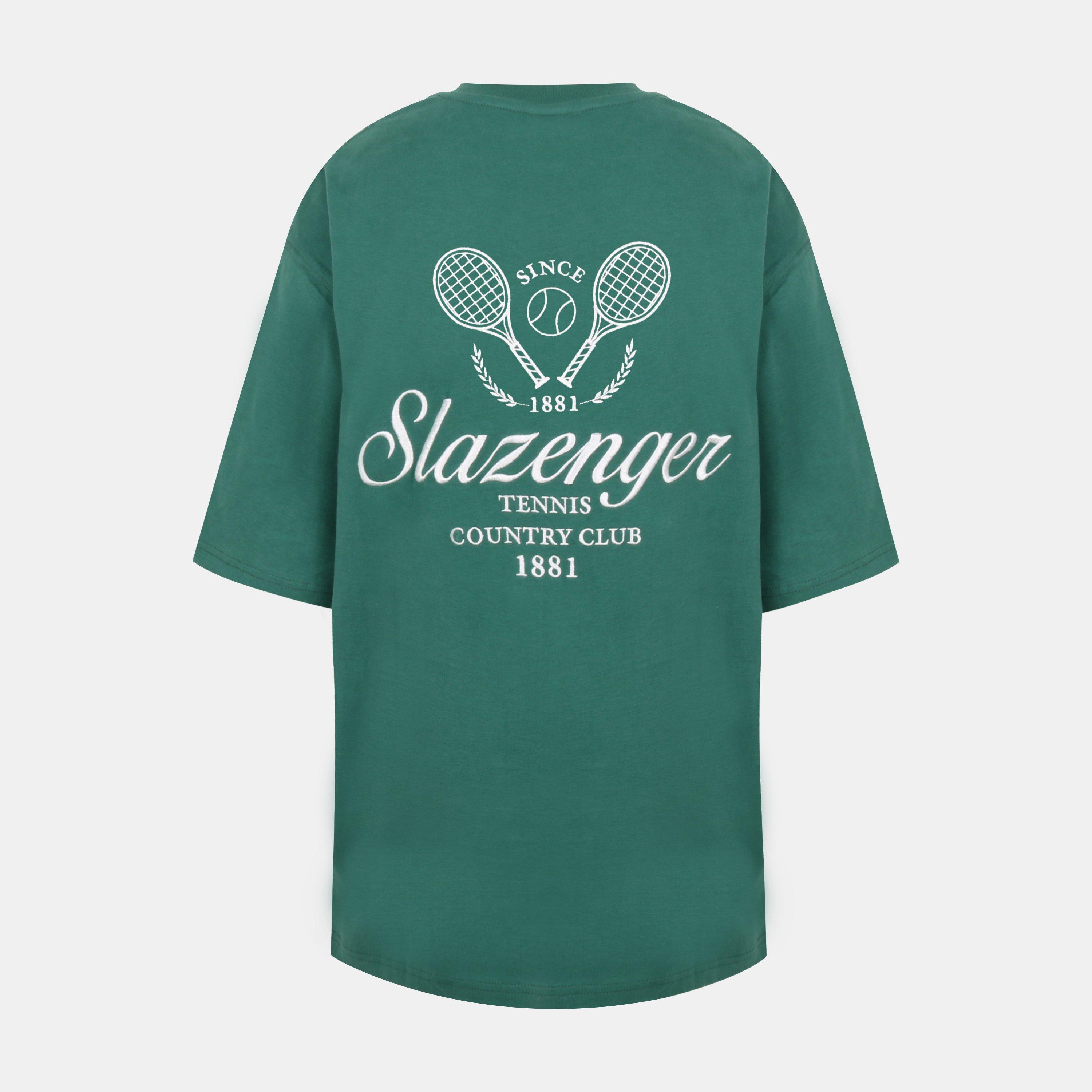 Green - Slazenger - Women's Slaz Tennis Oversized T-Shirt - 2