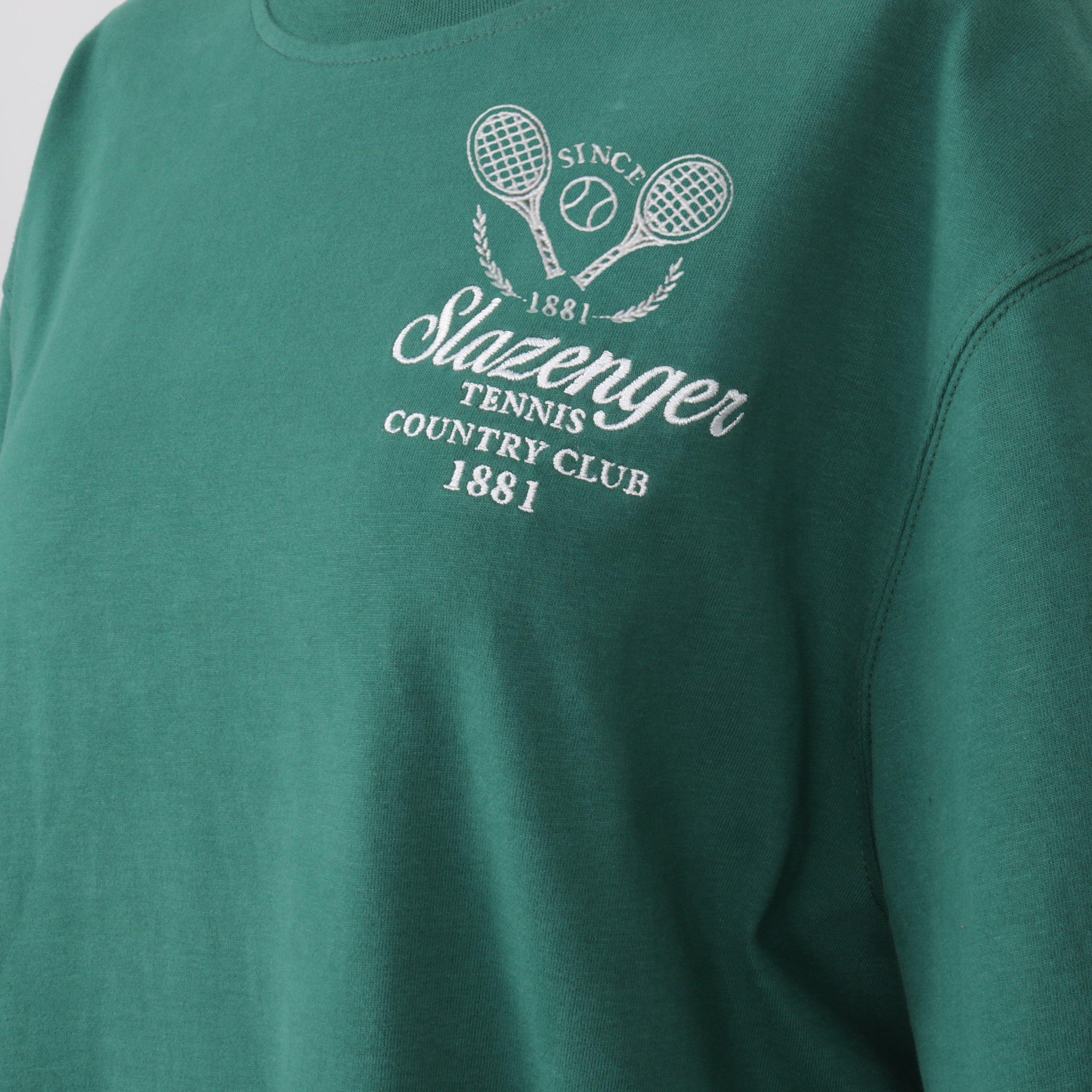 Green - Slazenger - Women's Slaz Tennis Oversized T-Shirt - 3