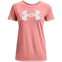 Under Armour Logo Script Womens T Shirt