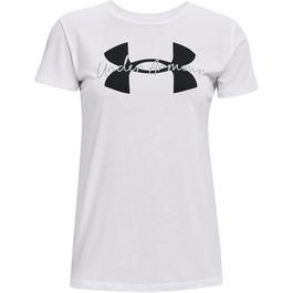 Under Armour Logo Script Womens T Shirt