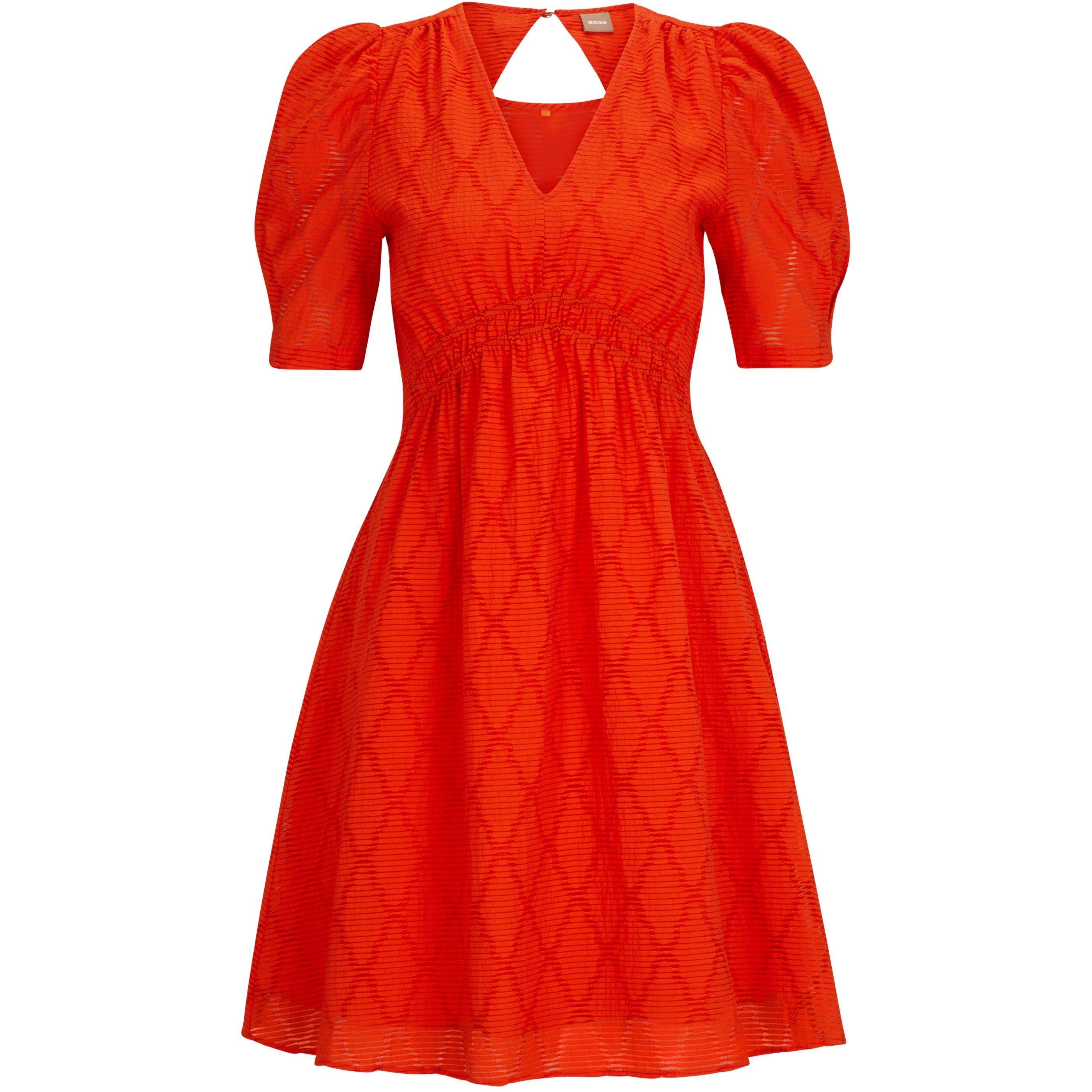 Orange - Boss - Women's C Dizziano Smock Dress