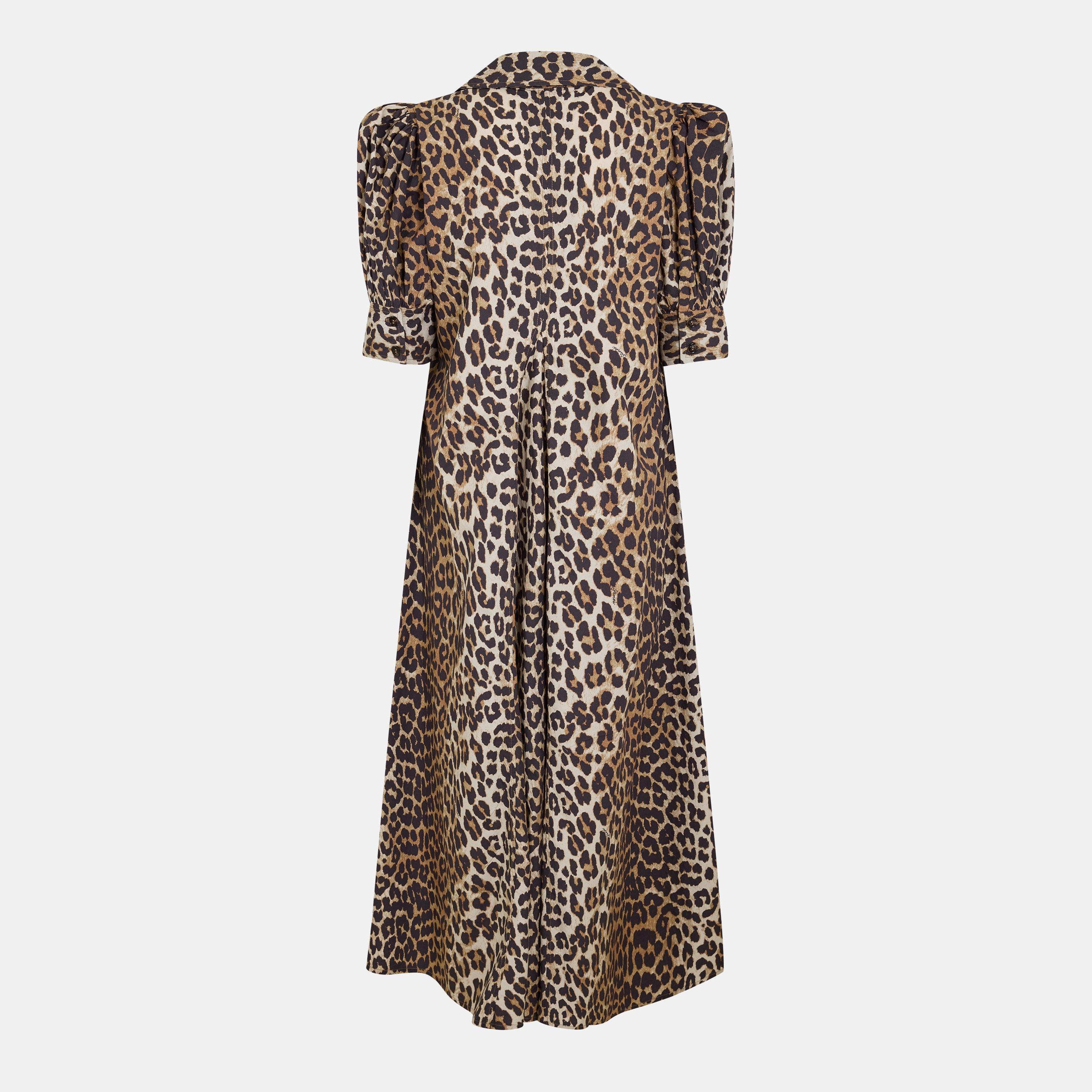 Leopard - Ganni - Ganni V-neck L Drs Ld61 - 2